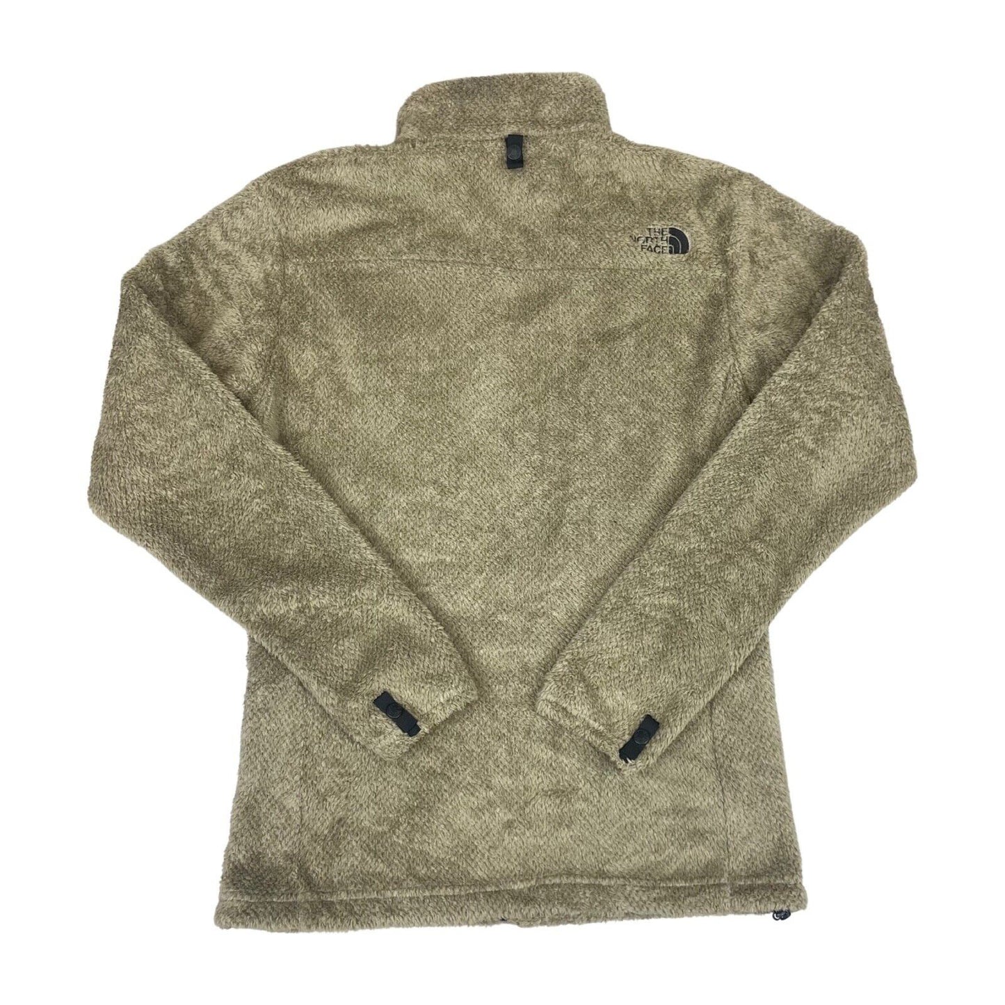 Vintage 00s Brown Beige The North Face Zip Up Embroidered Fleece M