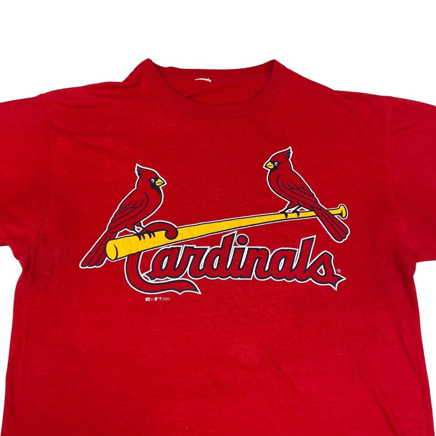 Vintage 2000 Red Russell Athletic St. Louis Cardinals MLB Graphic T-Shirt Medium