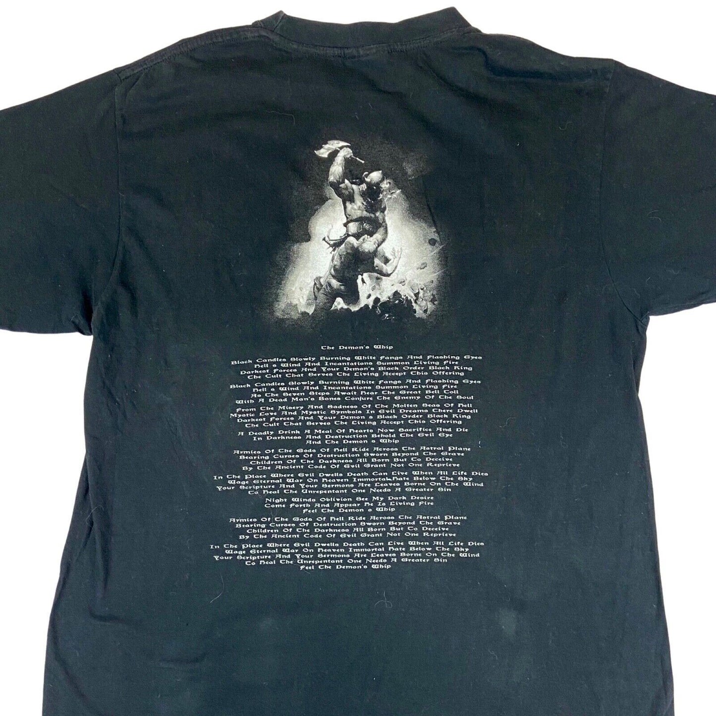 Vintage 1990s Manowar 'The Triumph Of Steel' Graphic T-Shirt Large