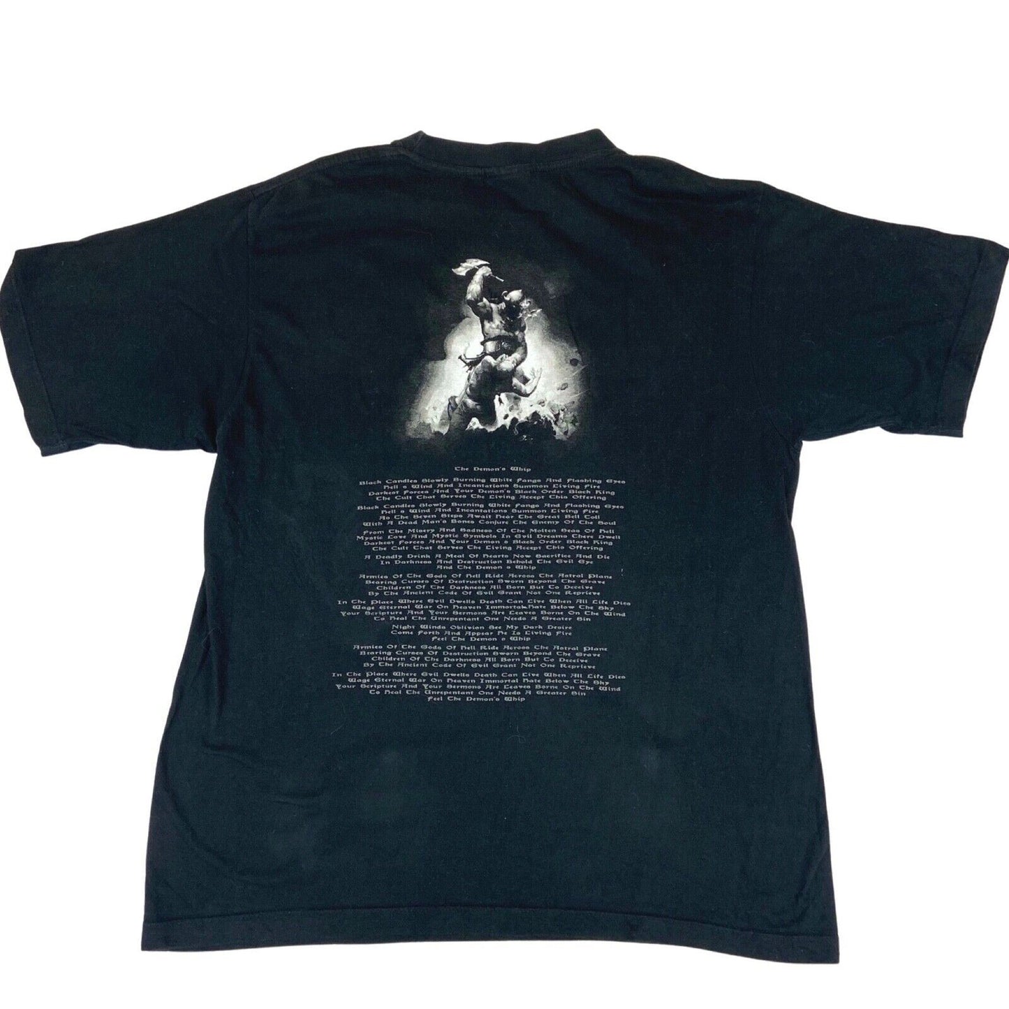 Vintage 1990s Manowar 'The Triumph Of Steel' Graphic T-Shirt Large
