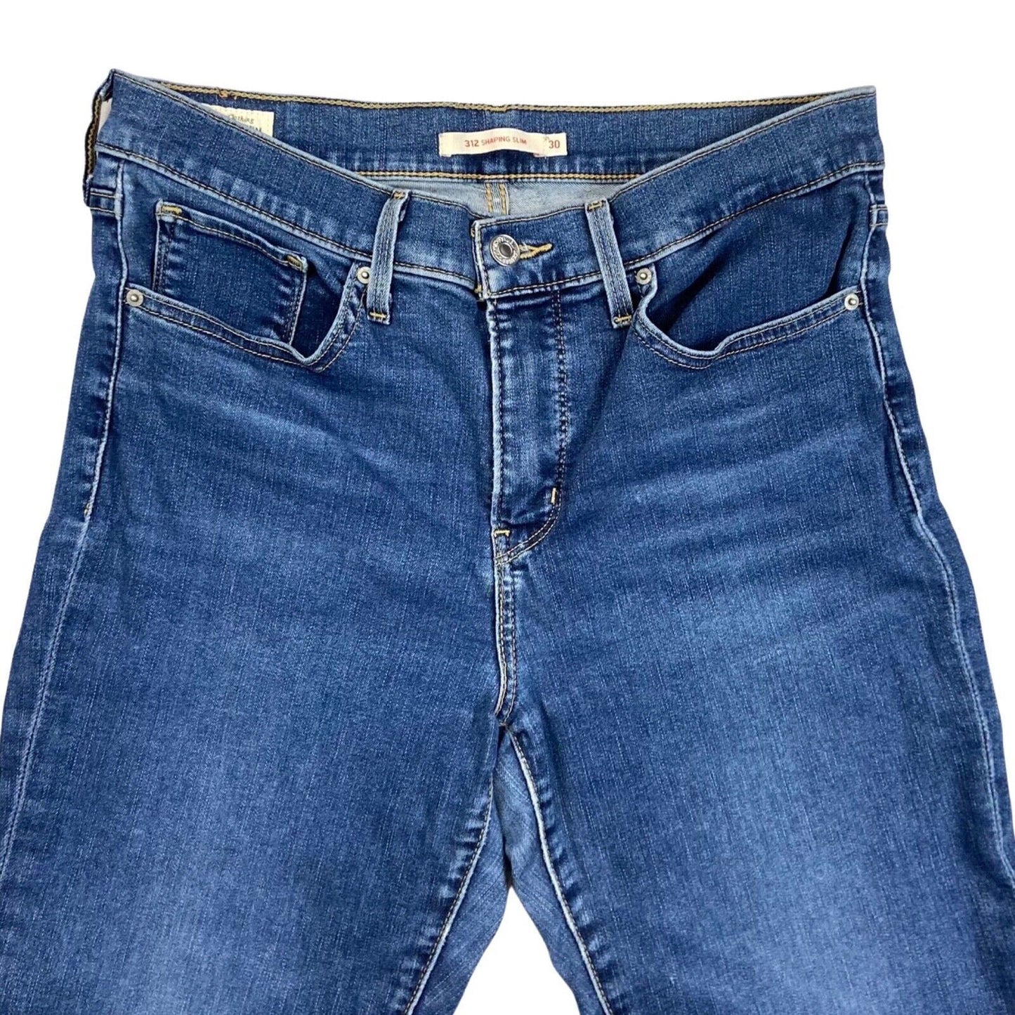 LEVIS PREMIUM 312 SLIM SHAPING BIG E RED TAB PREMIUM DENIM JEANS 30L 32L