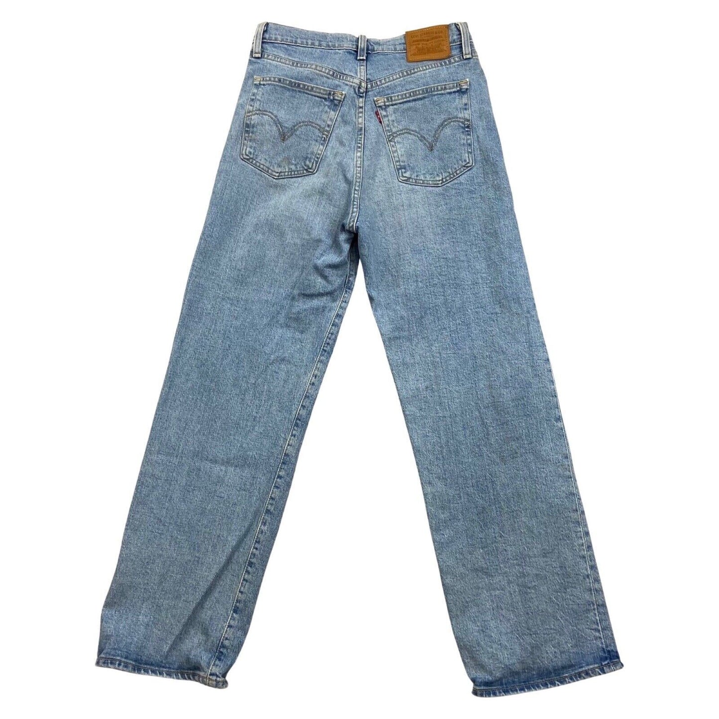 LEVIS PREMIUM RIBCAGE STRAIGHT BIG E RED TAB PREMIUM DENIM JEANS 28L 28L