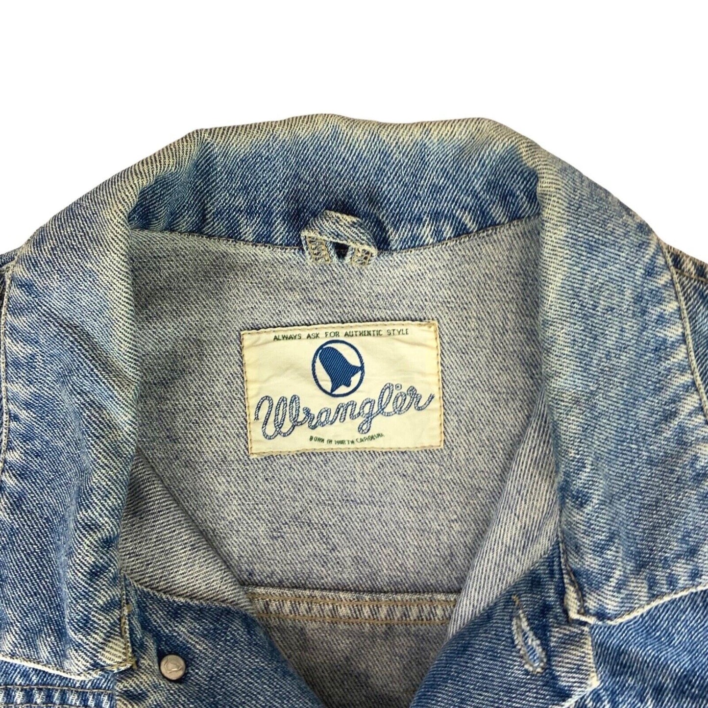 RARE VTG 80s WRANGLER BLUEBELL 30s TYPE 2 DENIM TRUCKER JACKET 45” (41)