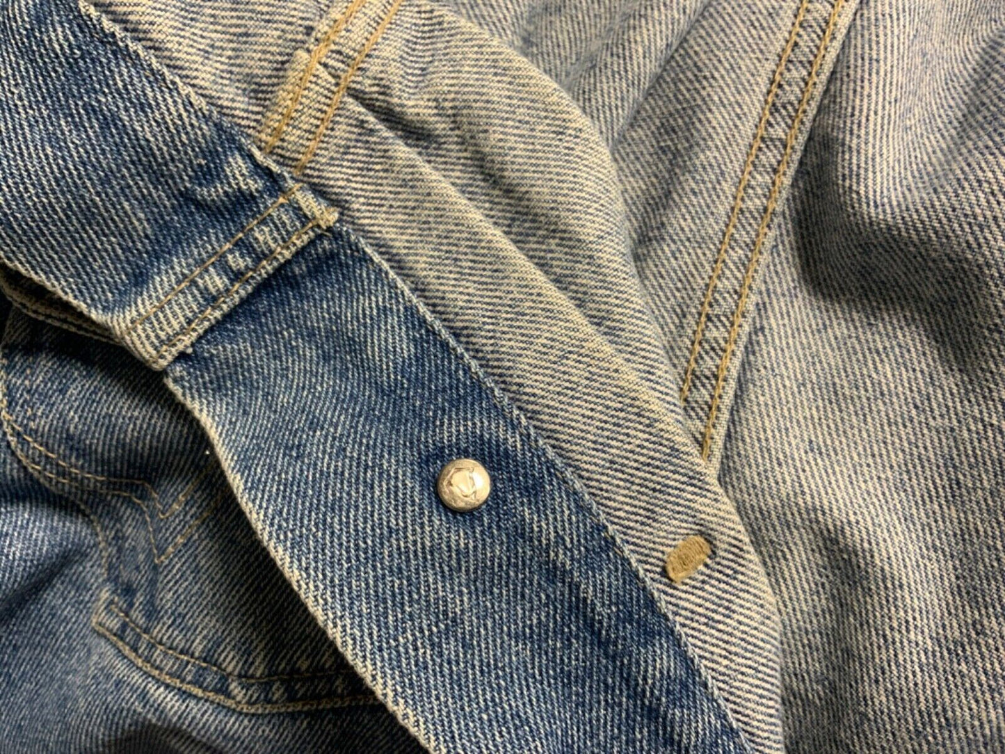 RARE VTG 80s WRANGLER BLUEBELL 30s TYPE 2 DENIM TRUCKER JACKET 45” (41)