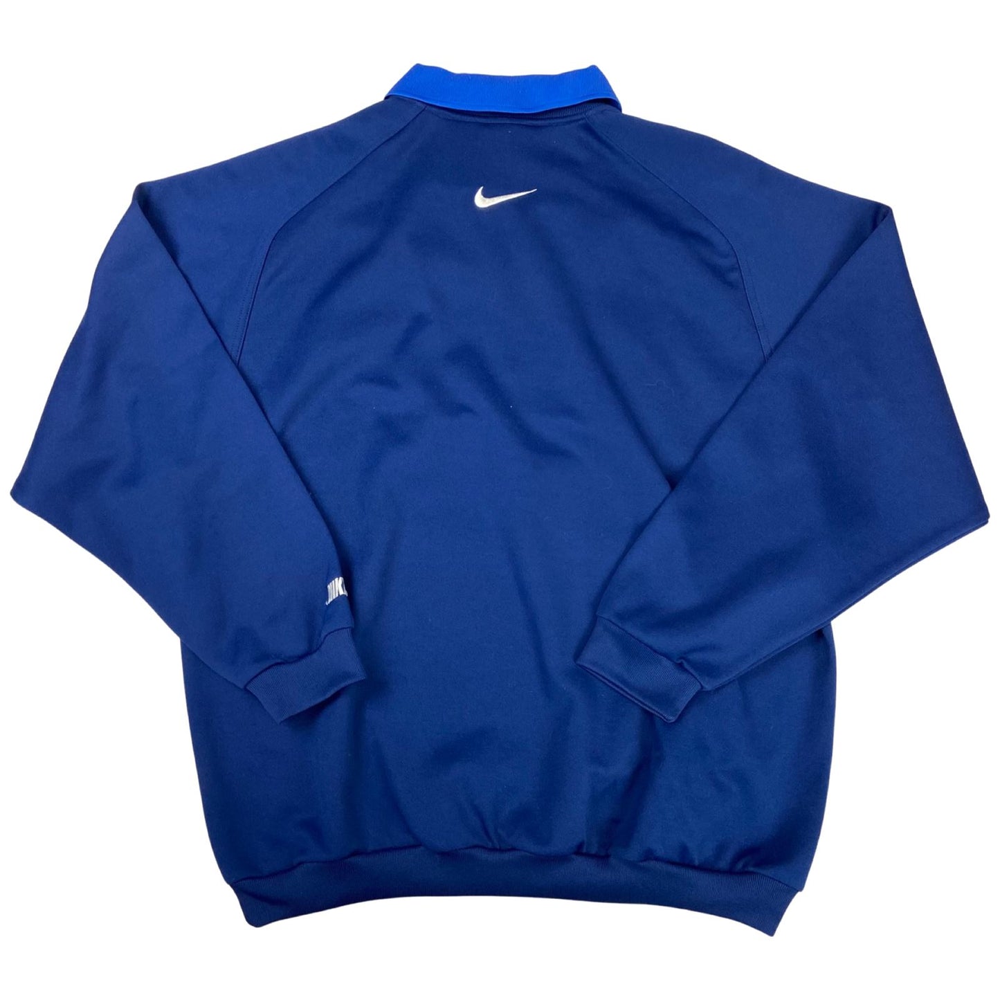 Vintage Nineties Navy Blue Nike 1/4 Zip Pullover Sweater Large