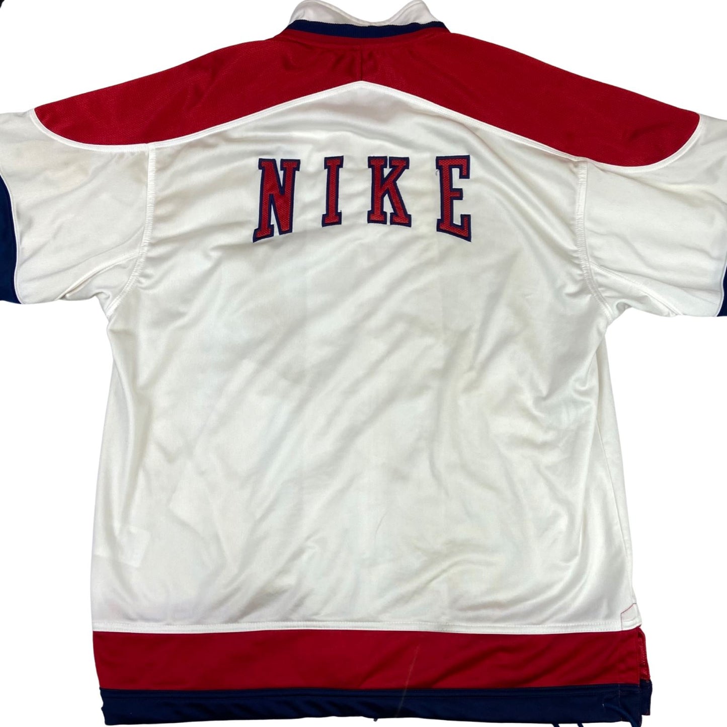 Vintage Nineties Red, White & Blue Nike Track Jacket Large