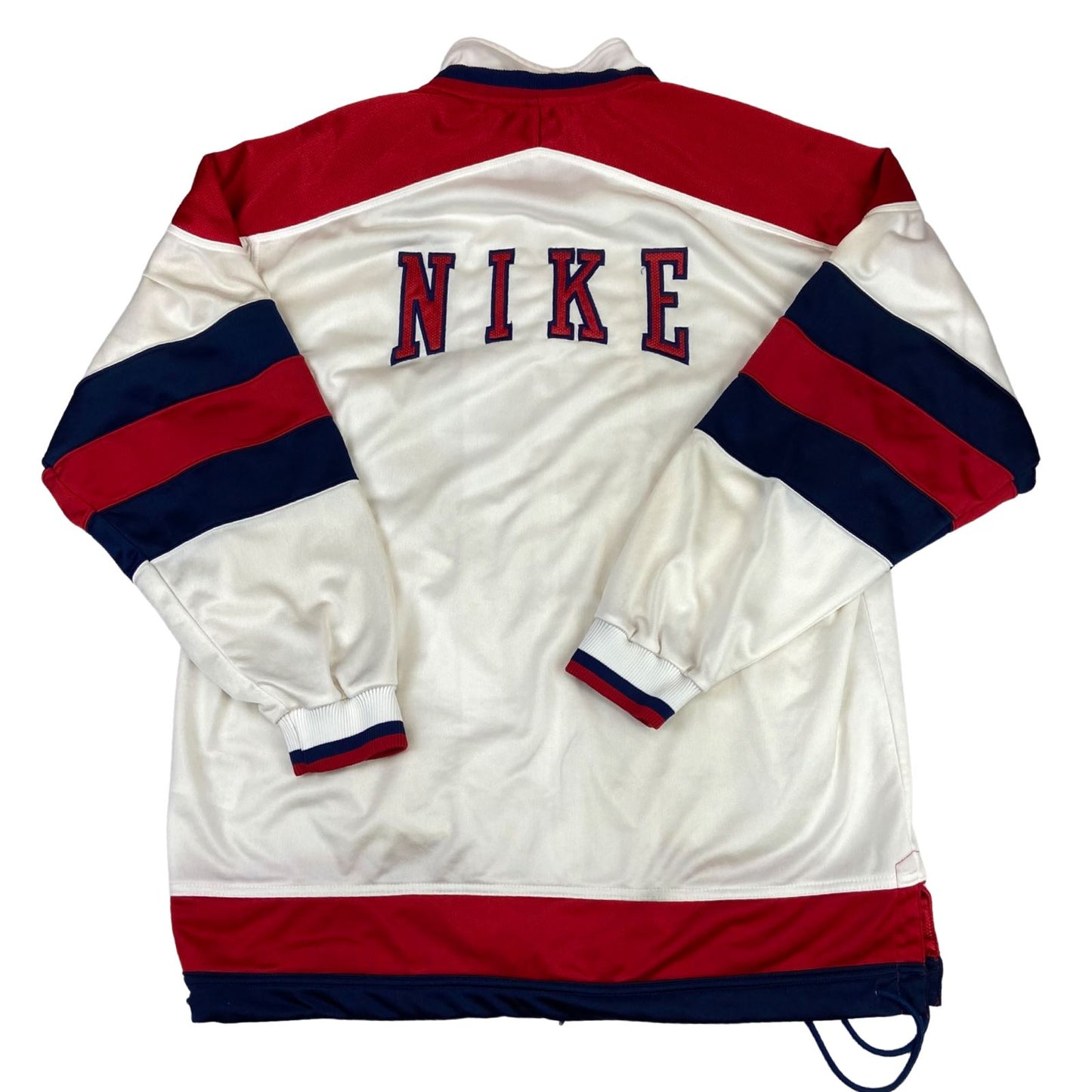 Vintage Nineties Red, White & Blue Nike Track Jacket Large