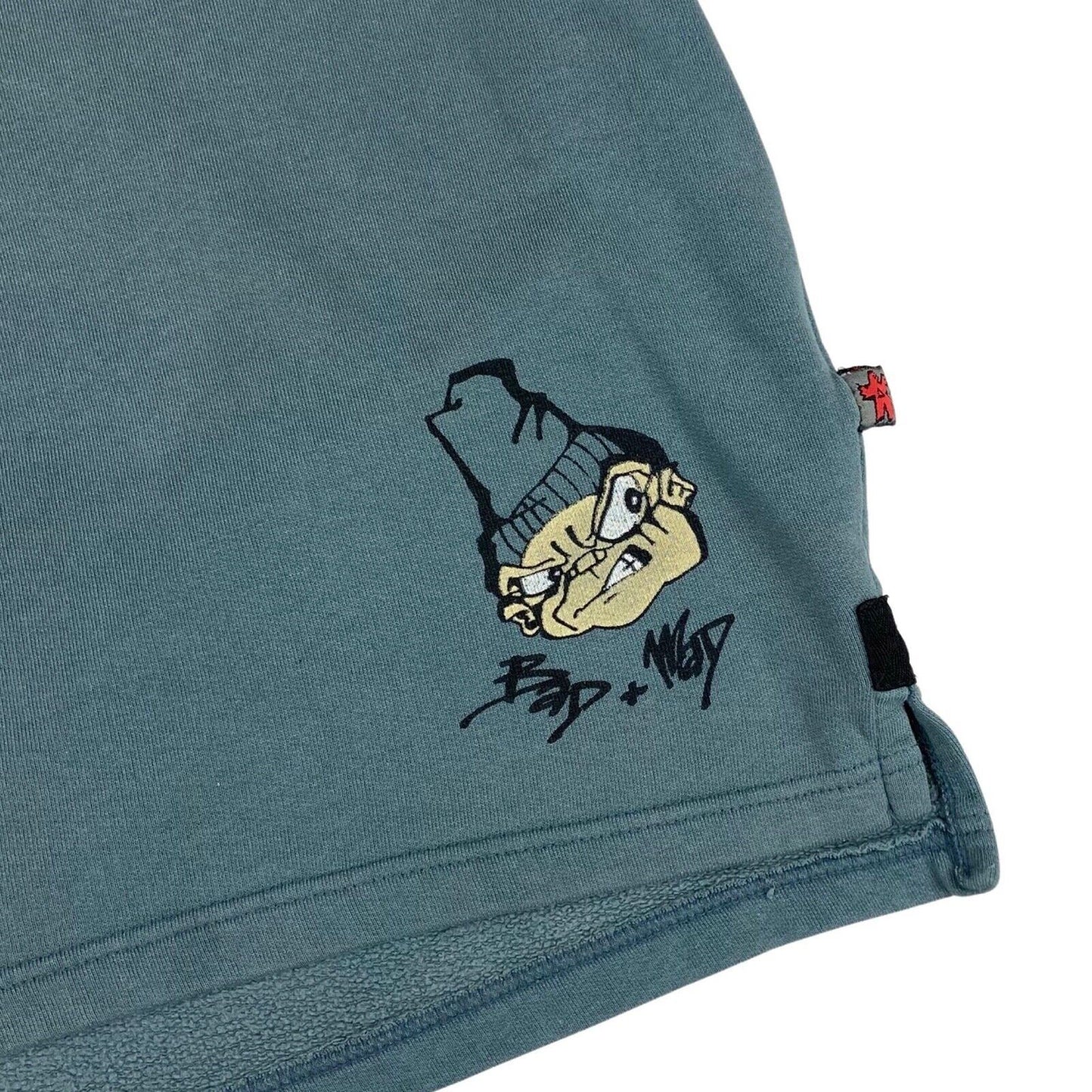 Vintage 00s Y2k Faded Blue Bad + Mad Graphic Printed Sweatshirt Skate XL