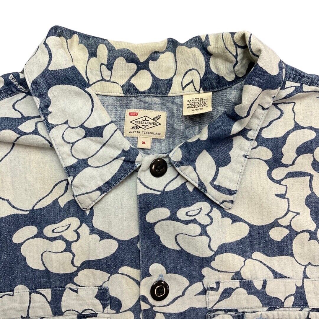 LIMITED EDITION LEVIS JUSTIN TIMBERLAKE FRESH LEAVES COLLAB DENIM SHIRT 50” (46)