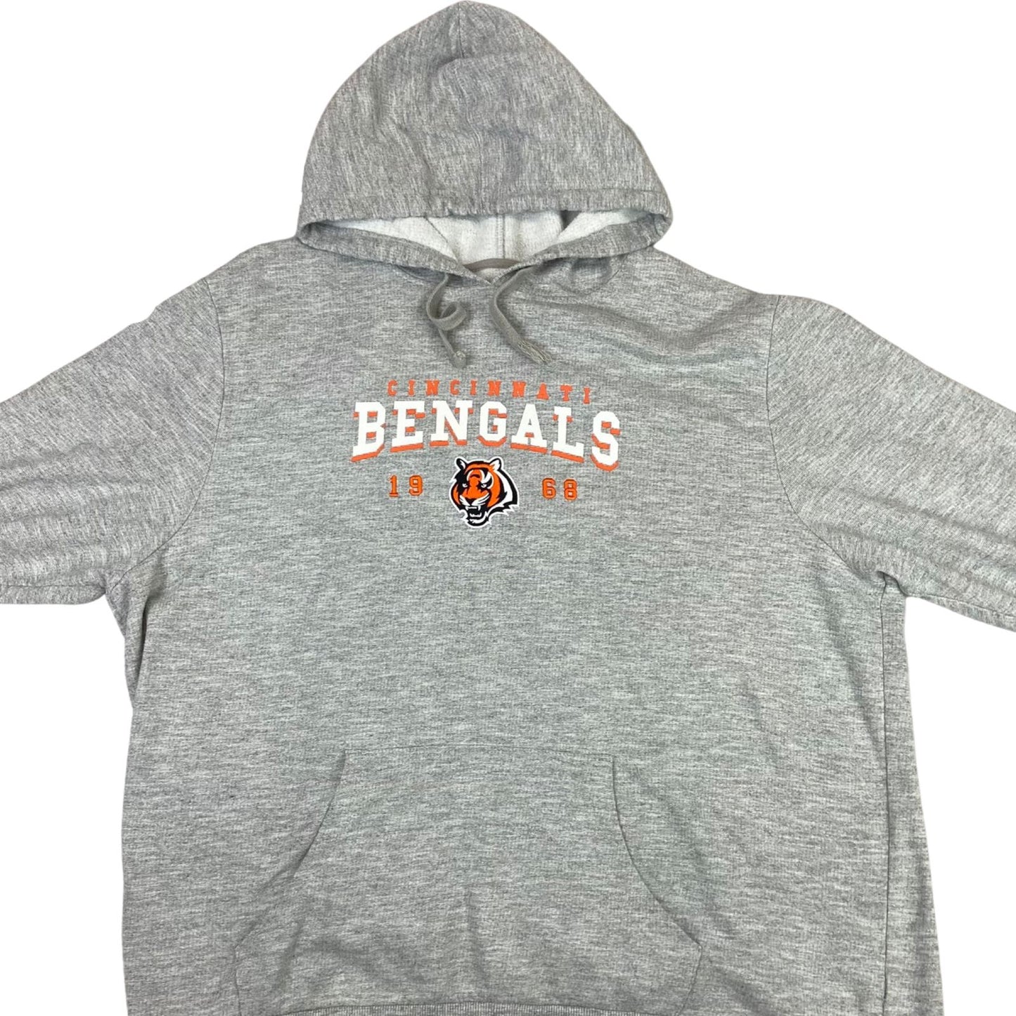 Early 00's Grey Cincinnati Bengals NFL Team Apparel Hooded Sweatshirt 3XL