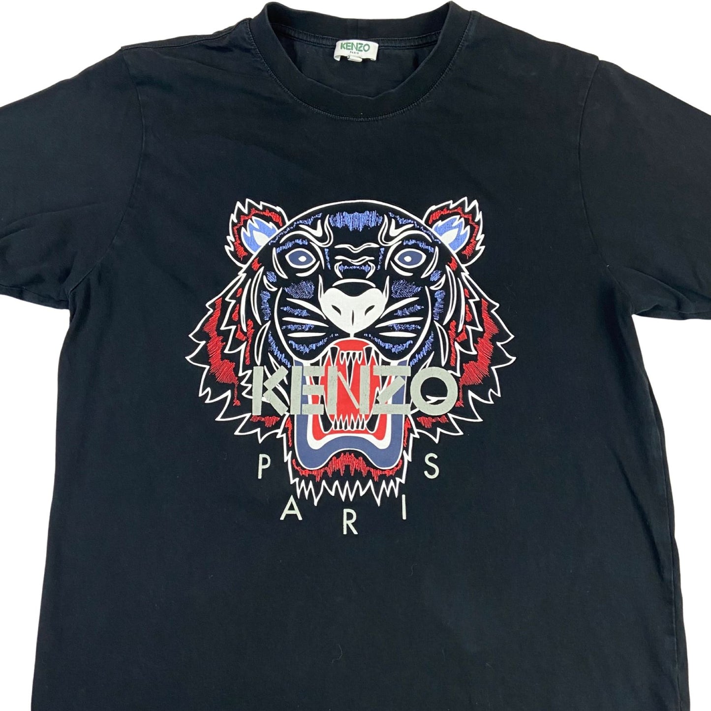 00's Black Kenzo Classic Tiger Paris Graphic T-Shirt Small