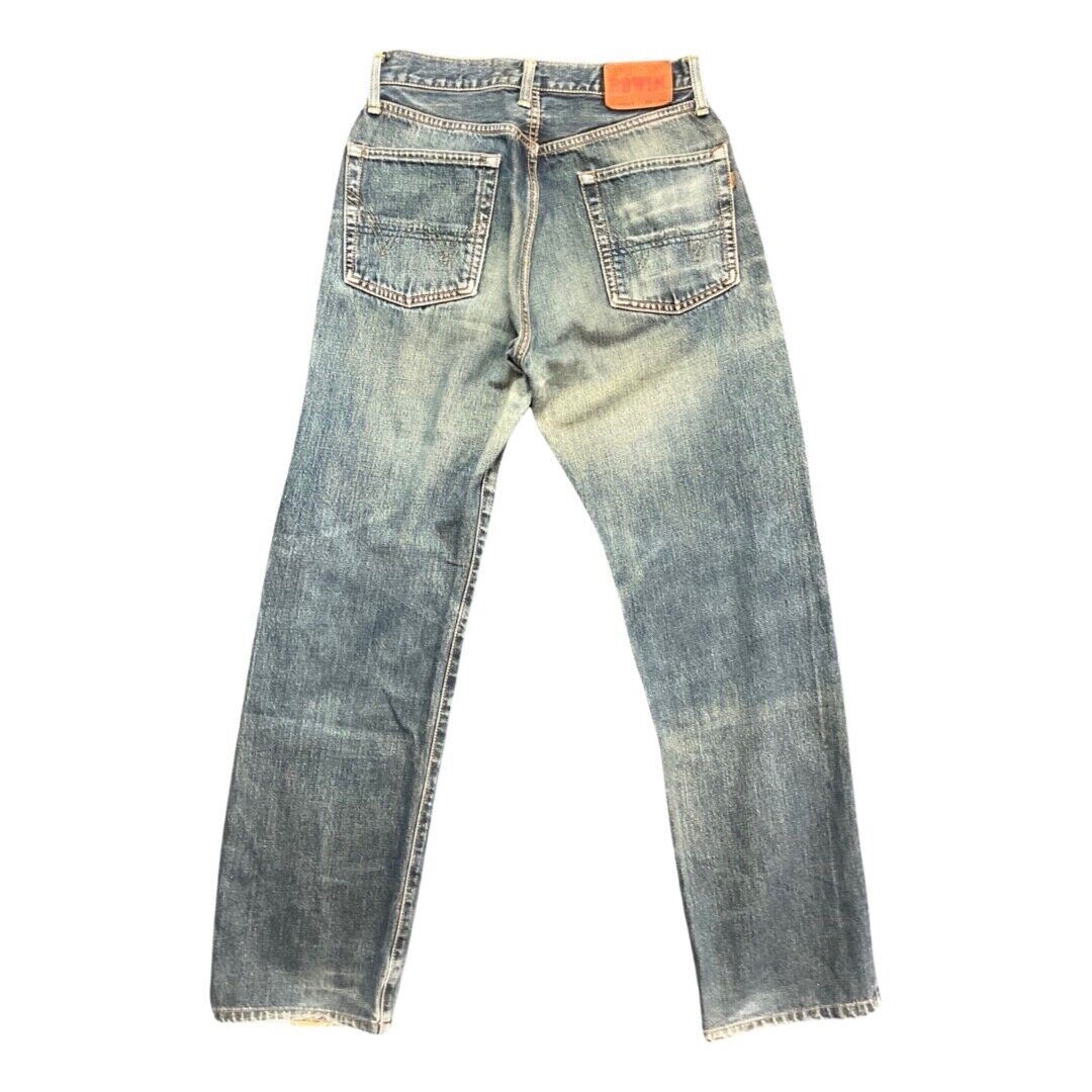 VTG STYLE EDWIN 505X JAPANESE REDLINE SELVEDGE DISTRESSED JEANS 29” W 32”L