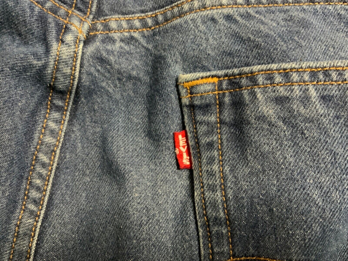 VTG STYLE LEVIS BIG E PREMIUM STRONG HEAVYWEIGHT JEANS ROCKABILLY 34” W 30”L