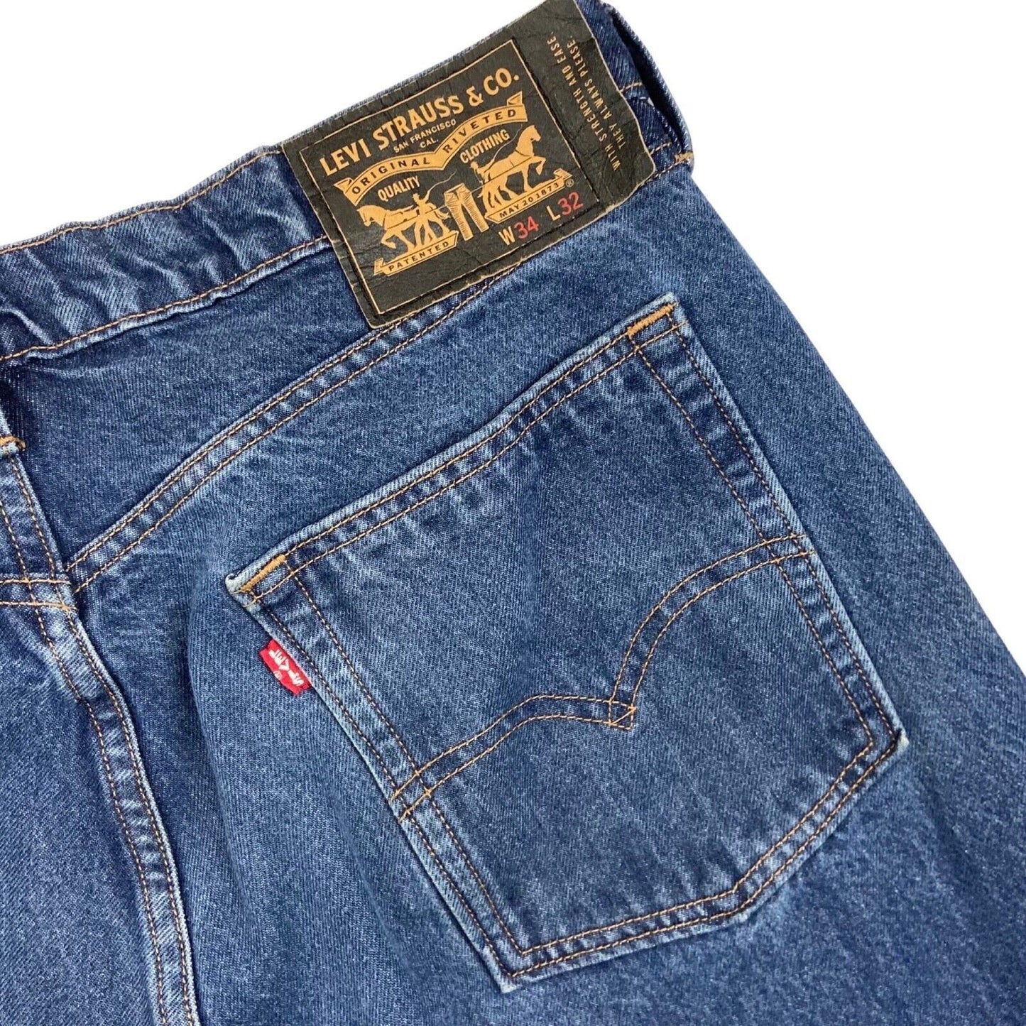 VTG STYLE LEVIS BIG E PREMIUM STRONG HEAVYWEIGHT JEANS ROCKABILLY 34” W 30”L
