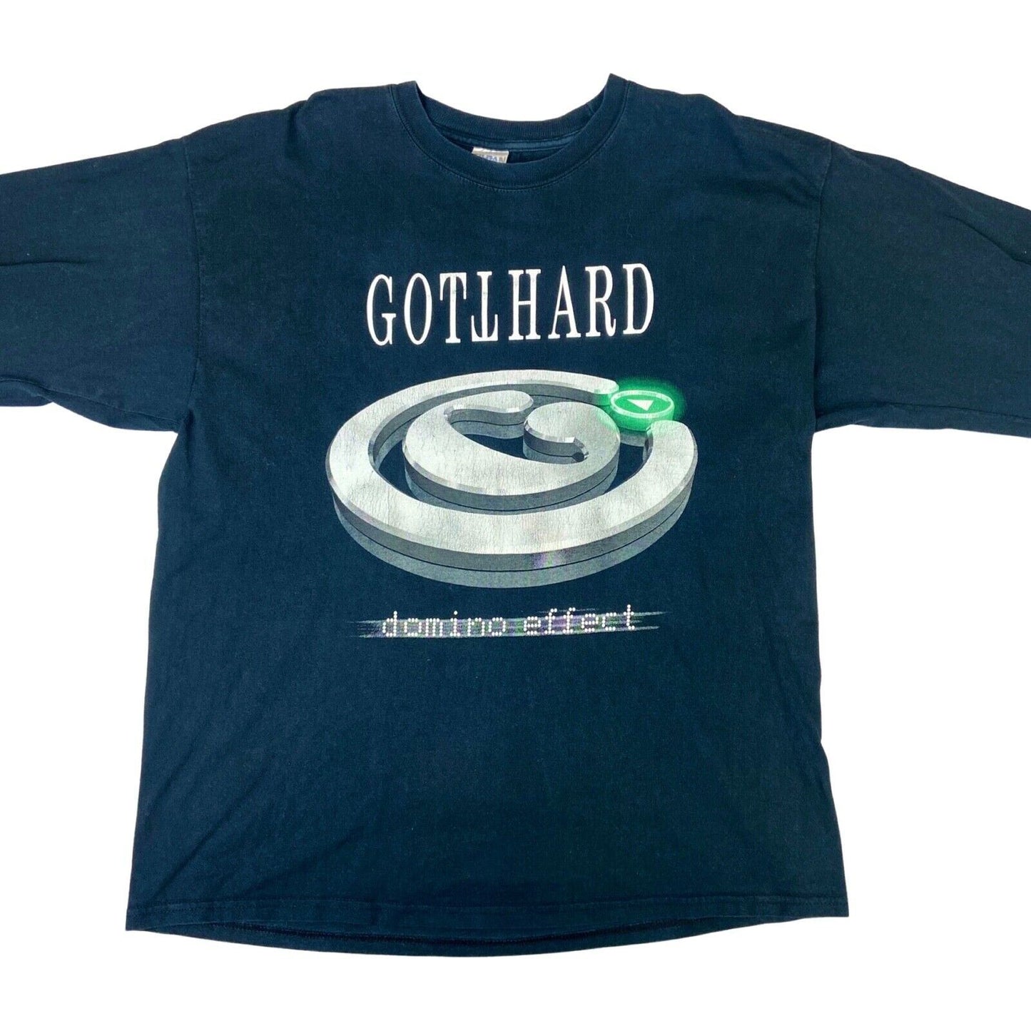 Preloved 2007 Black Gotthard Long Sleeved Graphic T-Shirt Hard Rock Merch XL