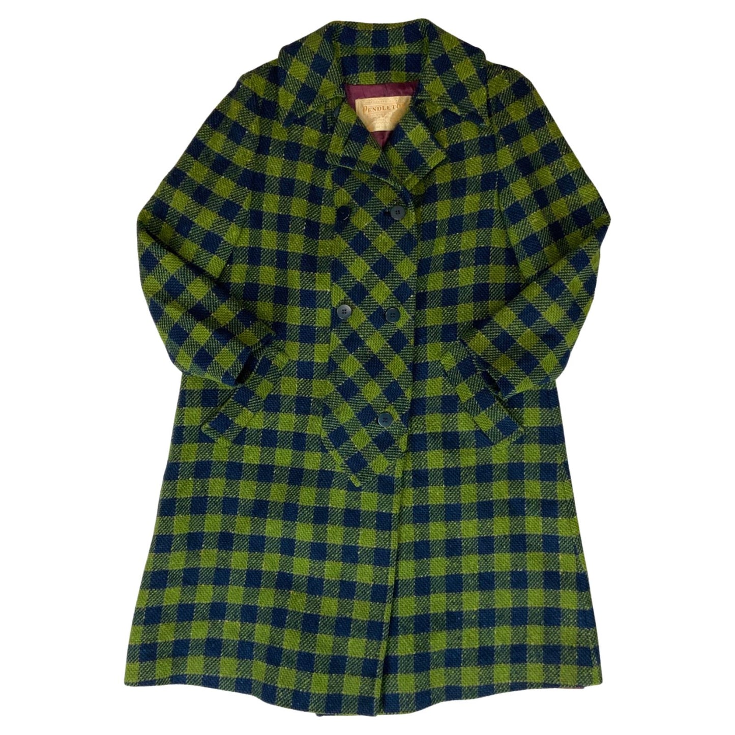 RARE VTG 60s 70s USA LADIES PENDLETON WOOL TWEED 3/4 COAT 39’ (36) SIZE 10-12