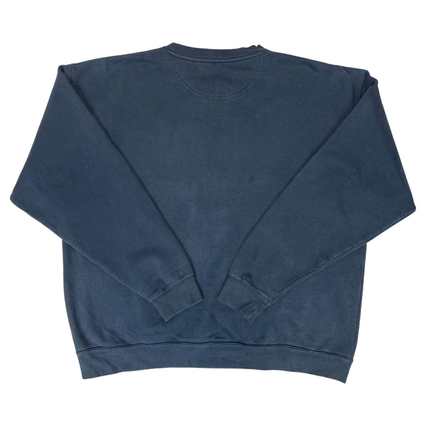 Vintage 90s Navy Yellow Champs Sport Embroidered Appliqué Varsity Sweater XL