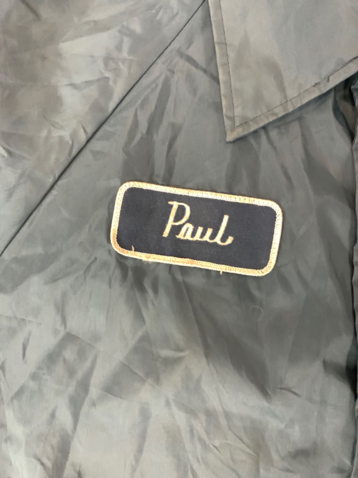 VTG 1970s SYSCO PAUL HARTWELL USA NYLON WORKWEAR JACKET WINDBREAKER SURFER 44” L