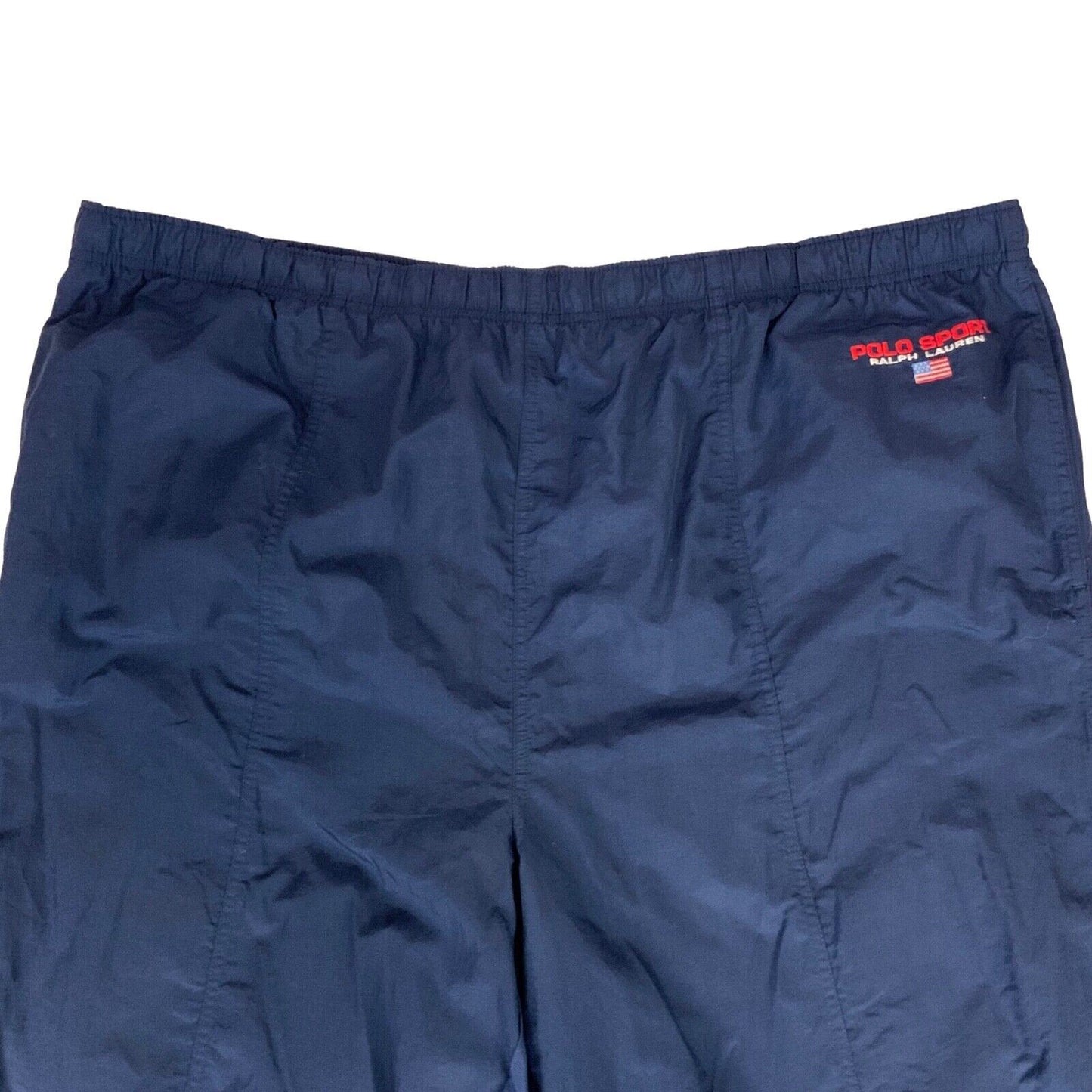 Vintage 90s Navy Polo Sport Ralph Lauren Shellsuit Tracksuit Bottoms XXL W47 L32