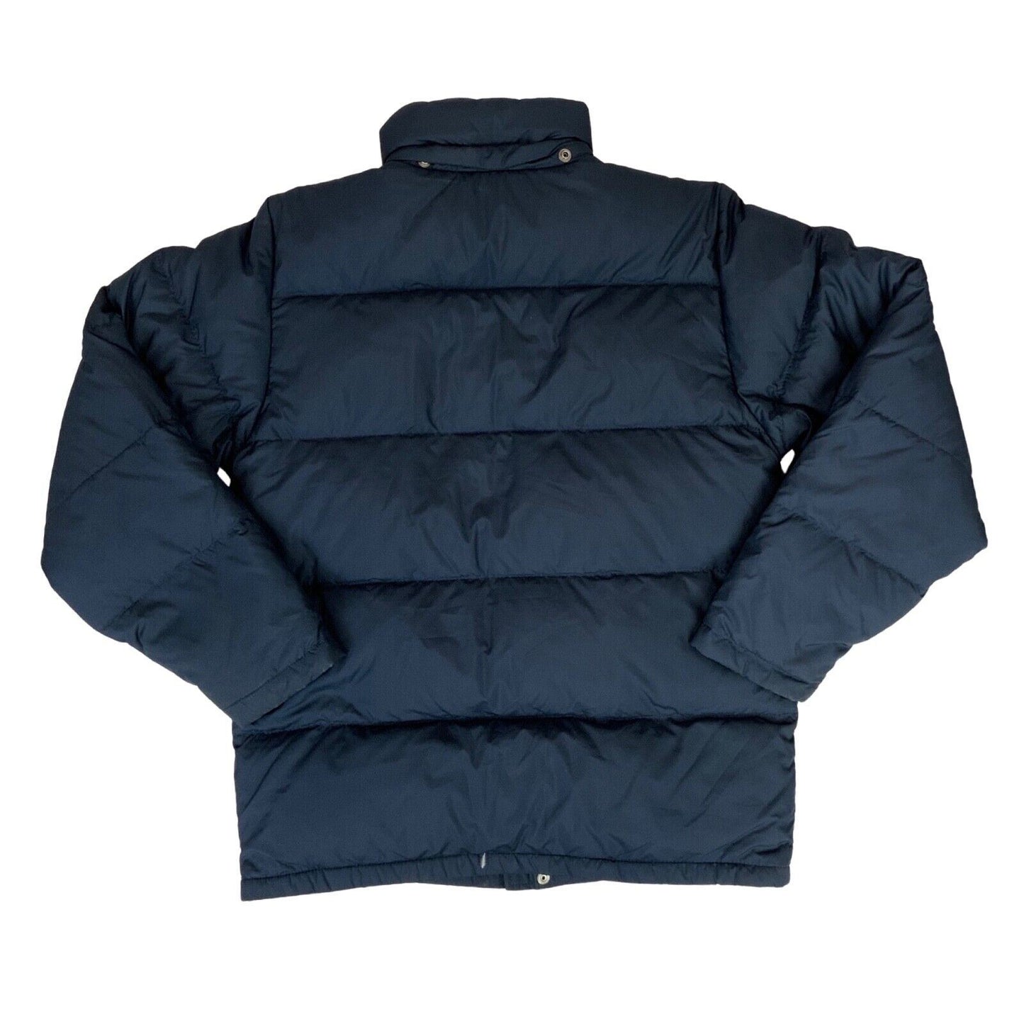 Vintage 90s 00s Navy Polo Ralph Lauren Puffer Coat Embroidered Down Quilted M
