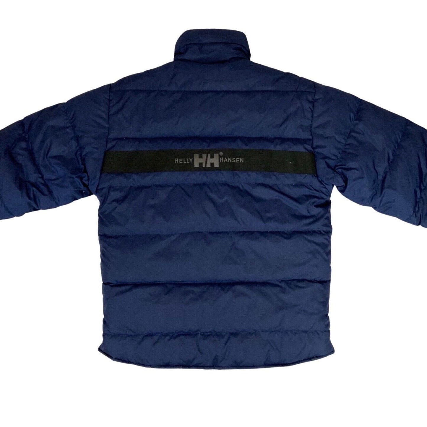 Vintage 90s 00s Navy Brown Helly Hansen Reversible Puffer Coat Duck Down M/L