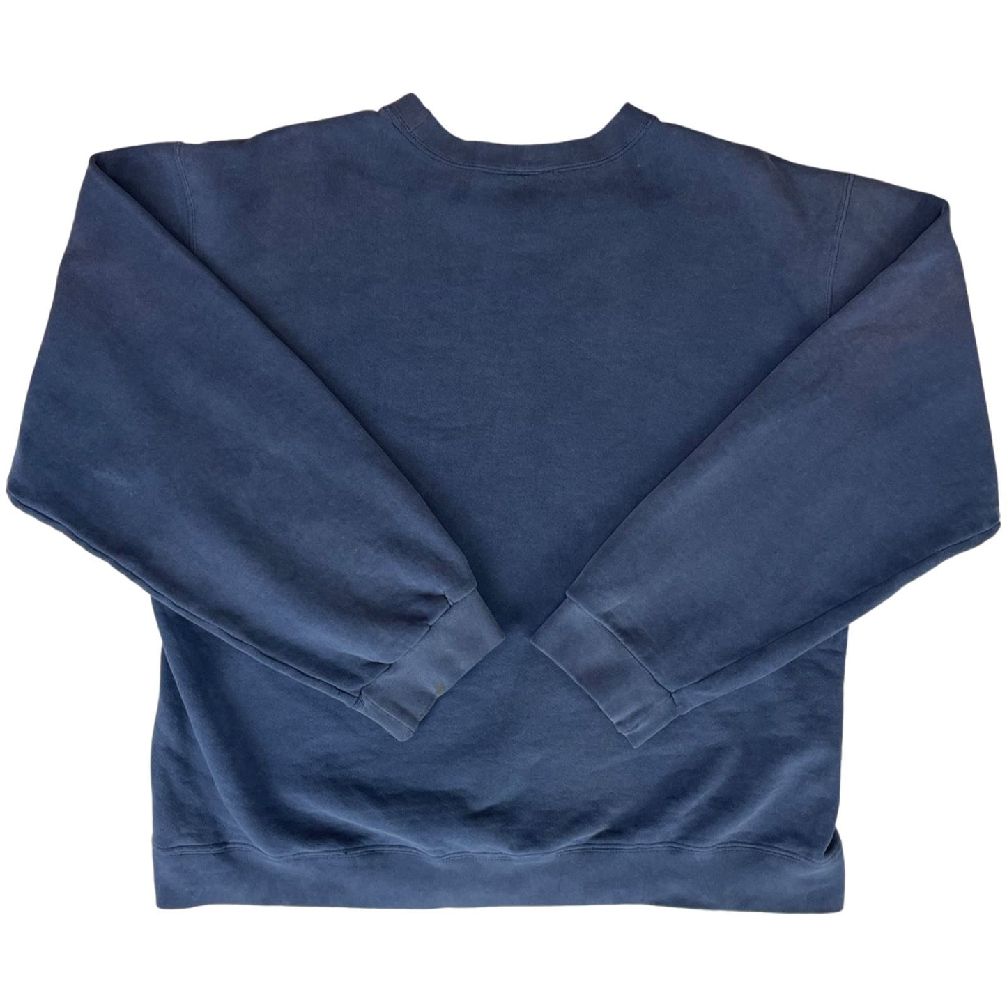 Vintage 90s Navy Blue Nike Swoosh Embroidered Sportswear Varsity Sweater L
