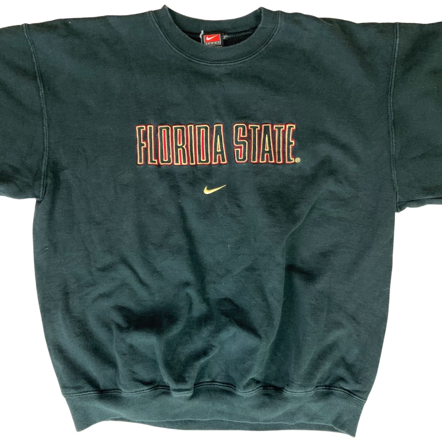 Vintage 90s 00s Black Nike Team Florida State Varsity Sweatshirt Jumper L