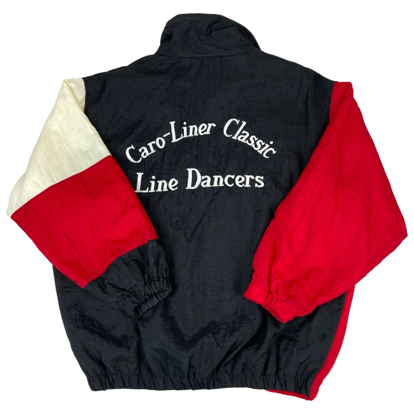 VTG 80s USA LADIES CARO-LINER LINE DANCERS SHELL JACKET WINDBREAKER XL 46”