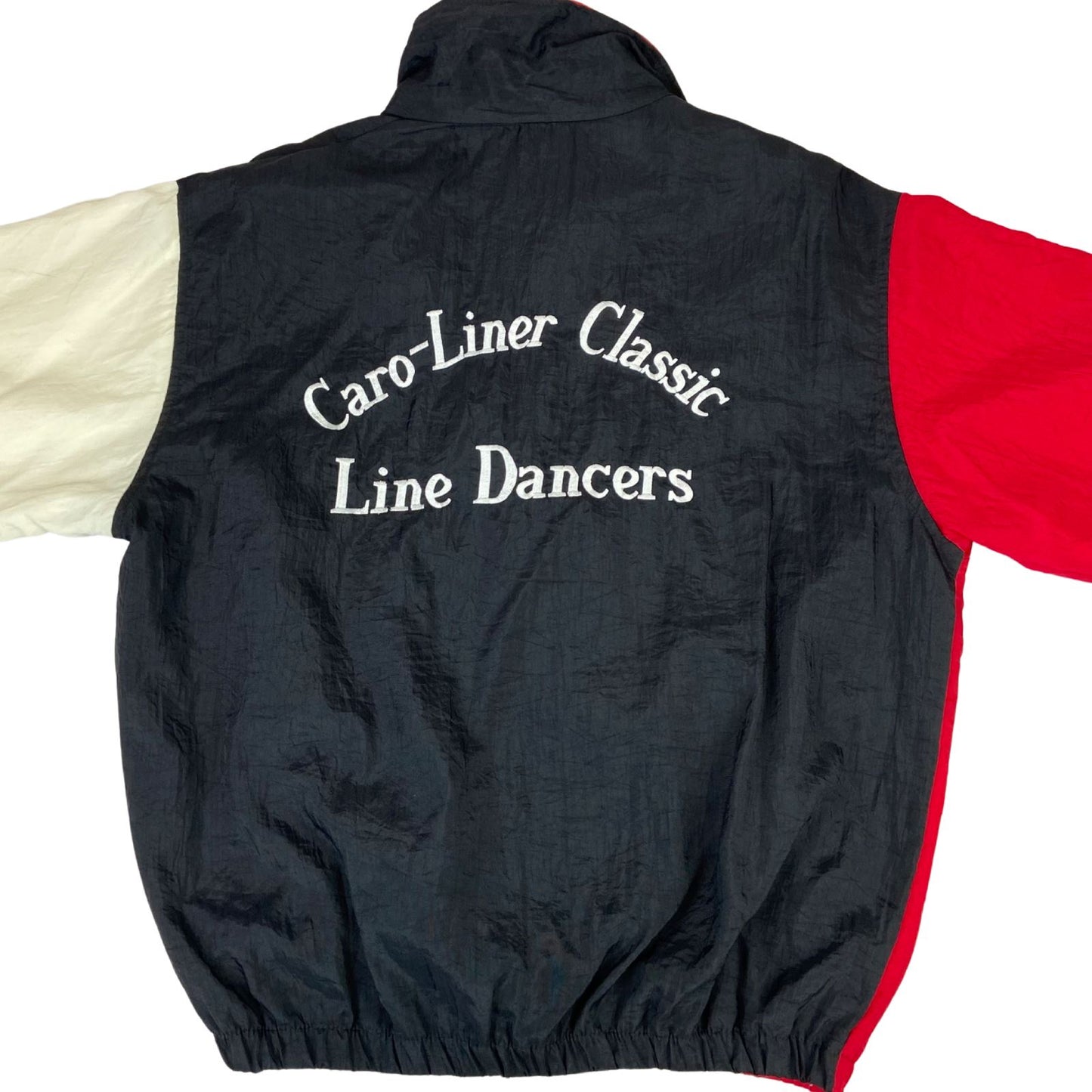VTG 80s USA LADIES CARO-LINER LINE DANCERS SHELL JACKET WINDBREAKER XL 46”