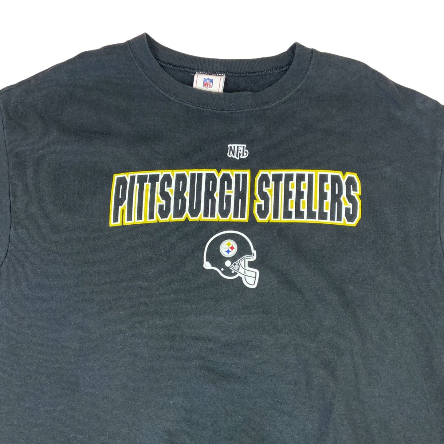 Vintage 90's Black Pittsburgh Steelers NFL Crewneck Sweater Large