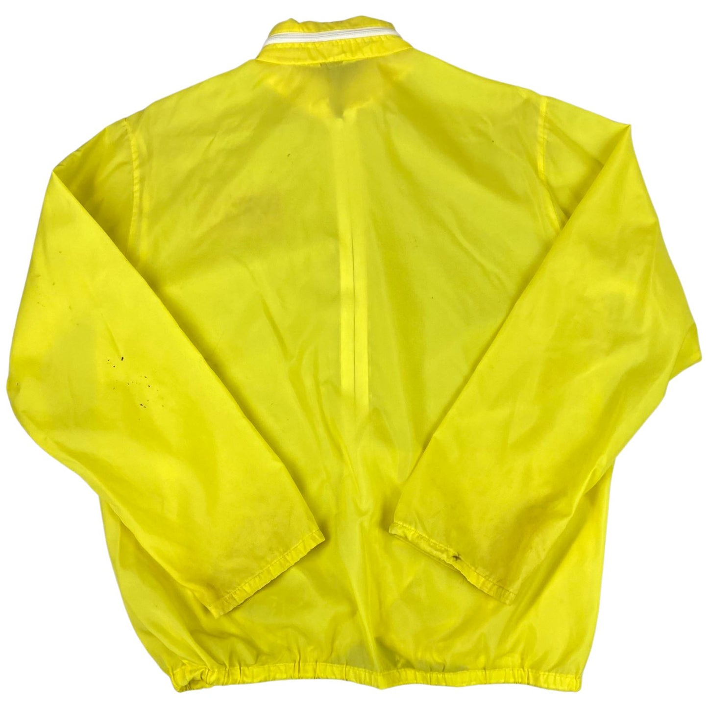 VTG 70s USA MONTGOMERY WARD CLARK TWIN BARS CHOCOLATE WINDBREAKER JACKET 38” S