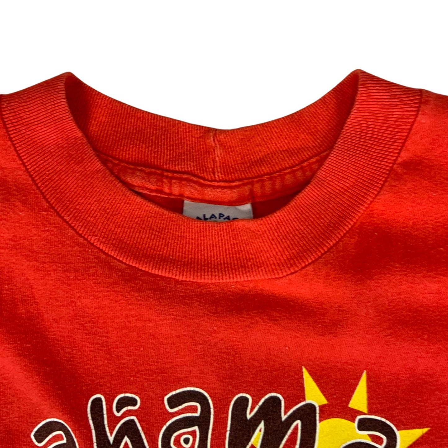 Vintage 90s Red Bahamas Caribbean Cruising Destination Tourist Graphic T-Shirt L