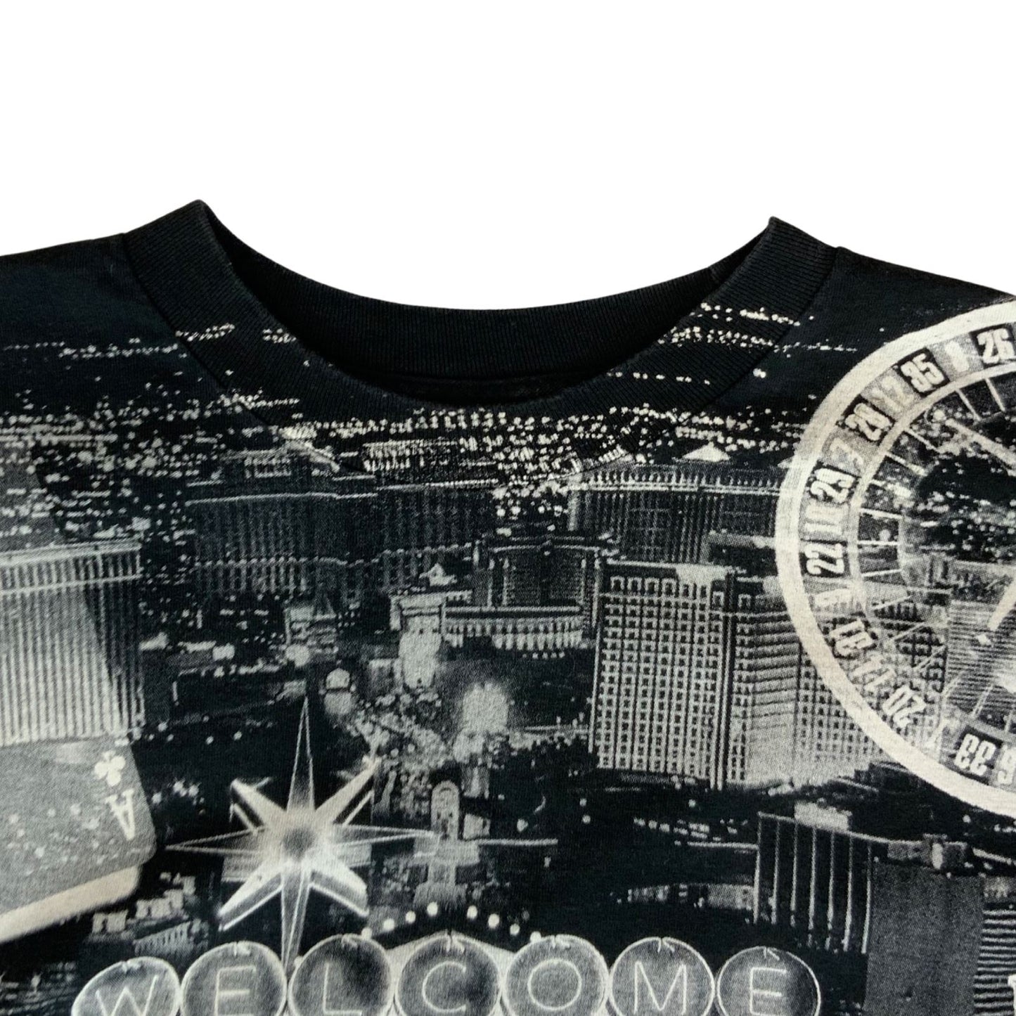 Vintage 90s All Over Print Las Vegas Nevada USA T-Shirt Large