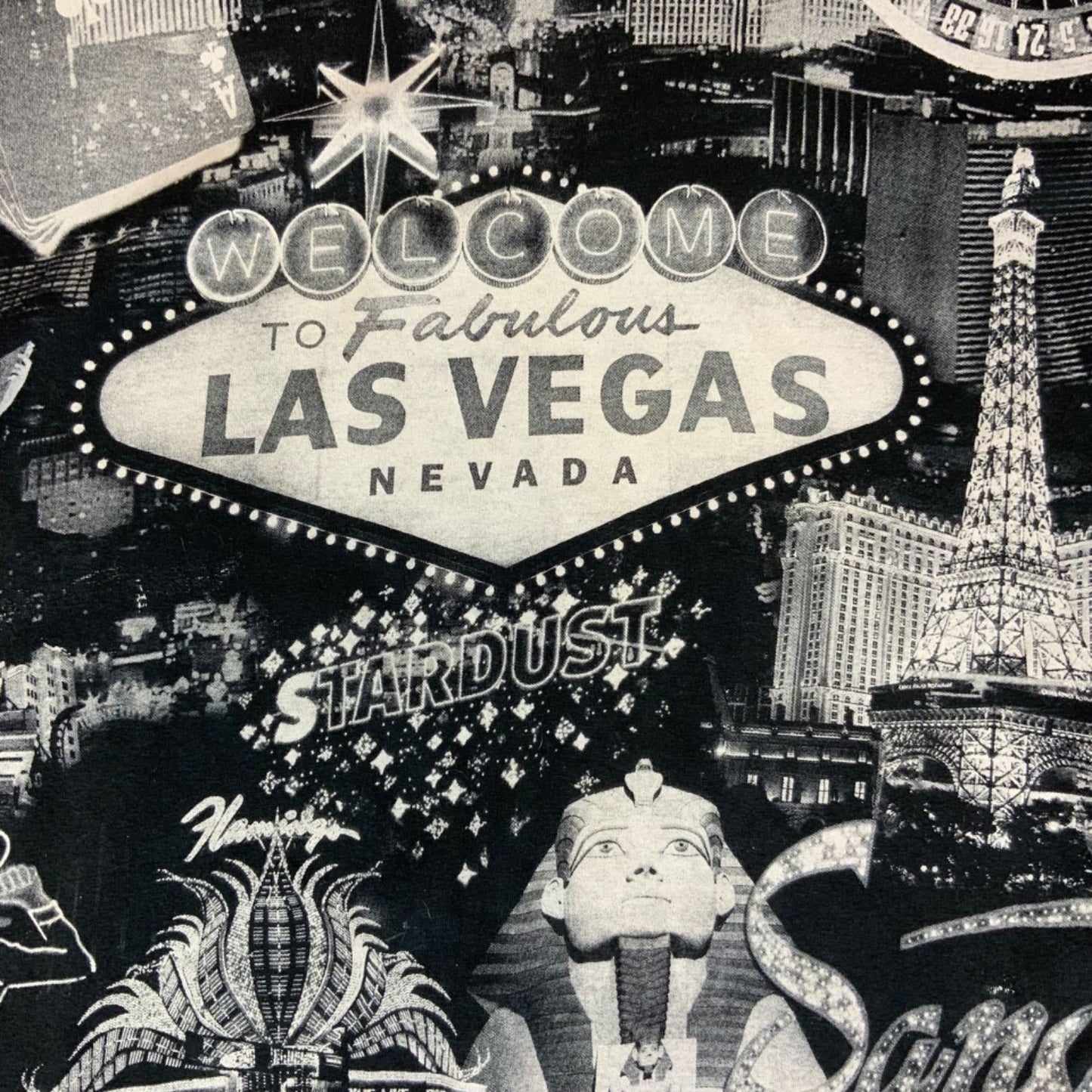 Vintage 90s All Over Print Las Vegas Nevada USA T-Shirt Large