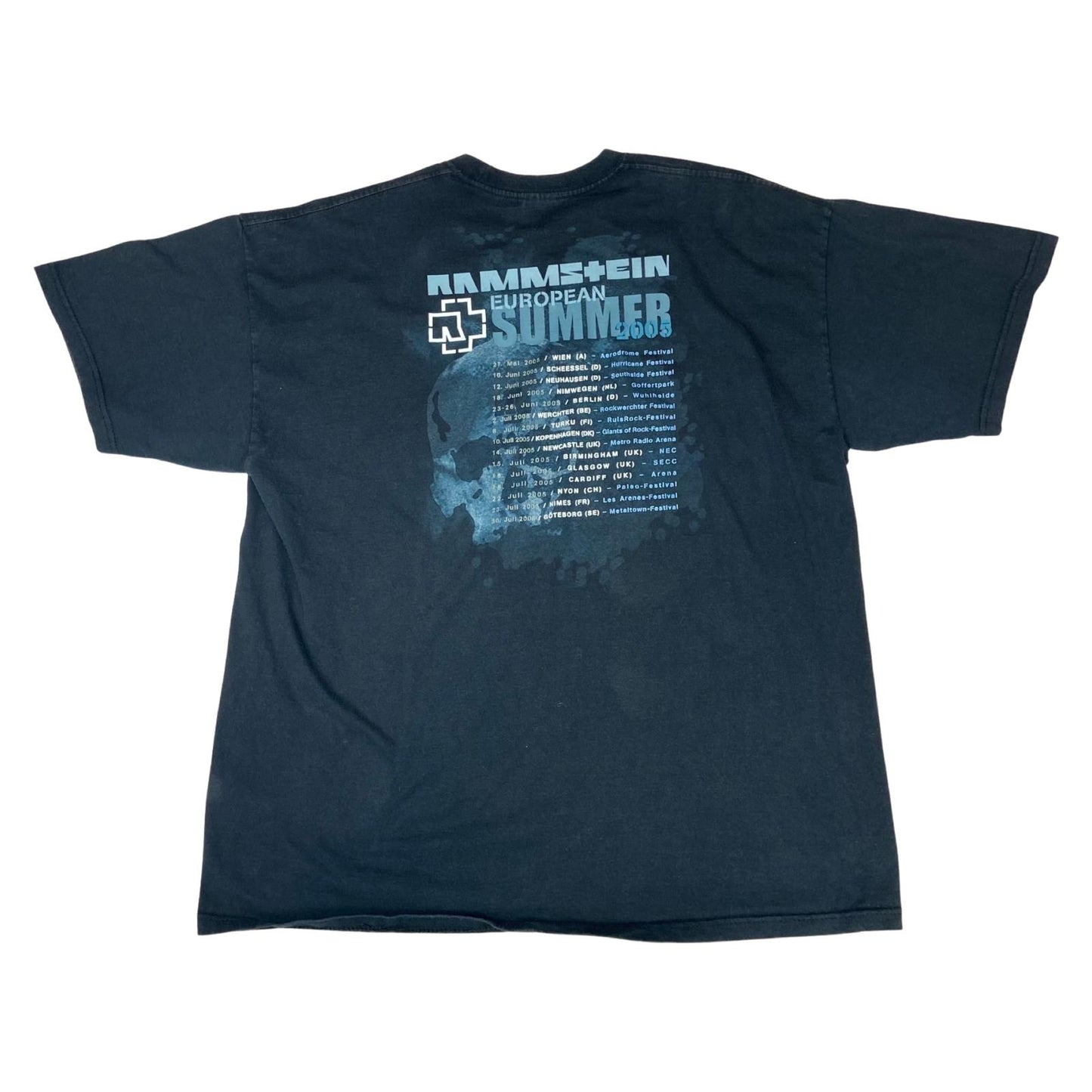 Rare Black 2005 Rammstein Reise Reise European Summer Tour T-Shirt XL