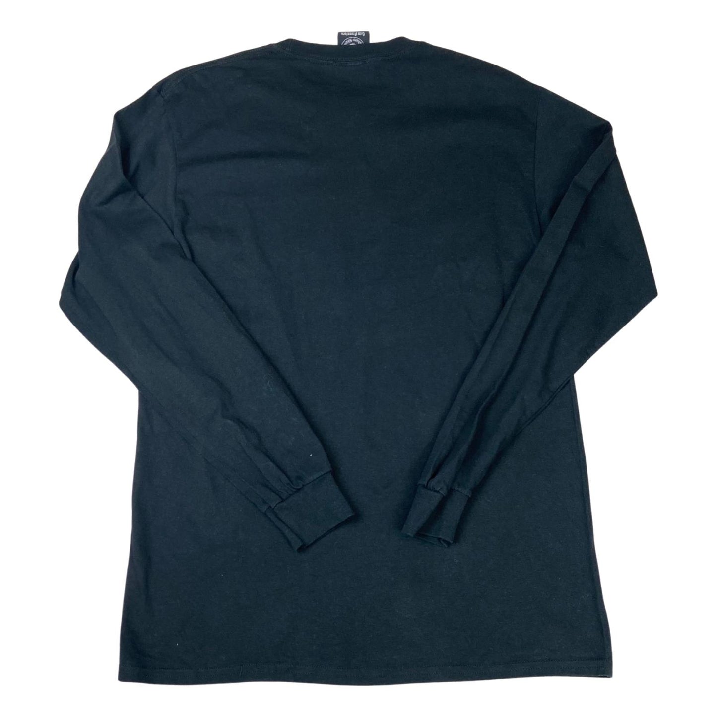Y2K Black Thrasher Magazine Flaming Logo Skateboarding Long-Sleeve Tee Medium