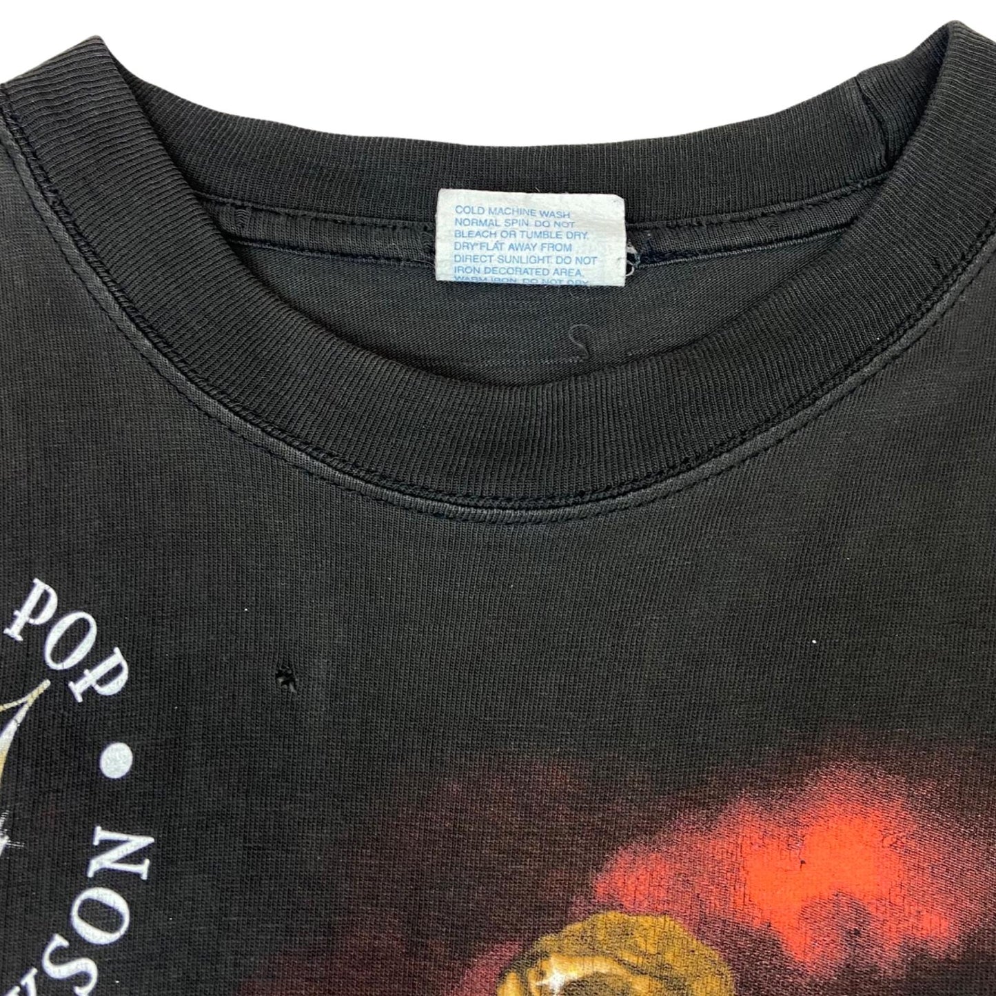 Vintage 1996 Black Michael Jackson King Of Pop History World Tour Graphic Tee M