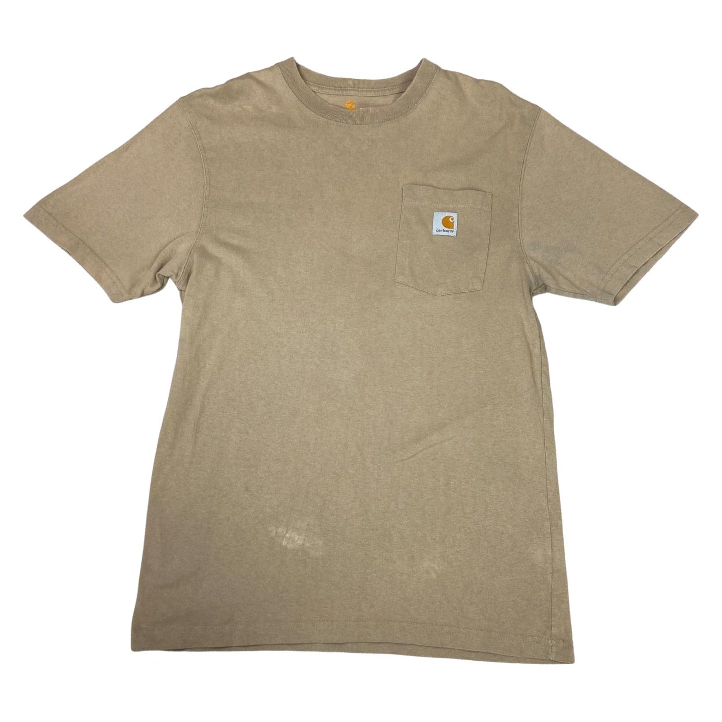 Y2k Beige Carhartt Pocket Tee Short Sleeve T-Shirt Medium