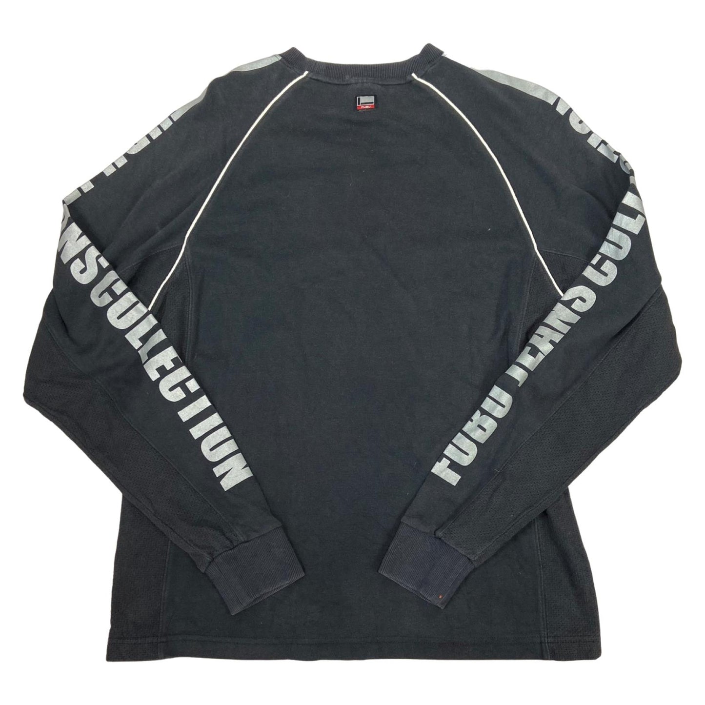 Vintage 00s Y2K Black Fubu Printed Long Sleeve Light Weight Sweatshirt M