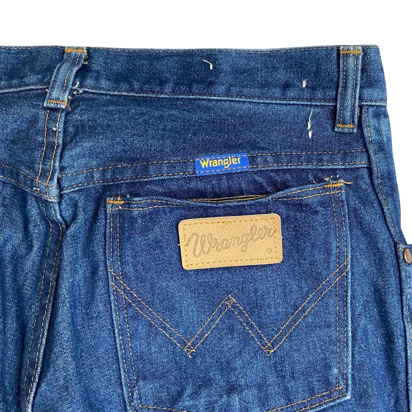 VTG 1970s USA WRANGLER BLUEBELL COWBOY JEANS BOOTCT FLARES AMAZING WEAR 30W 28L