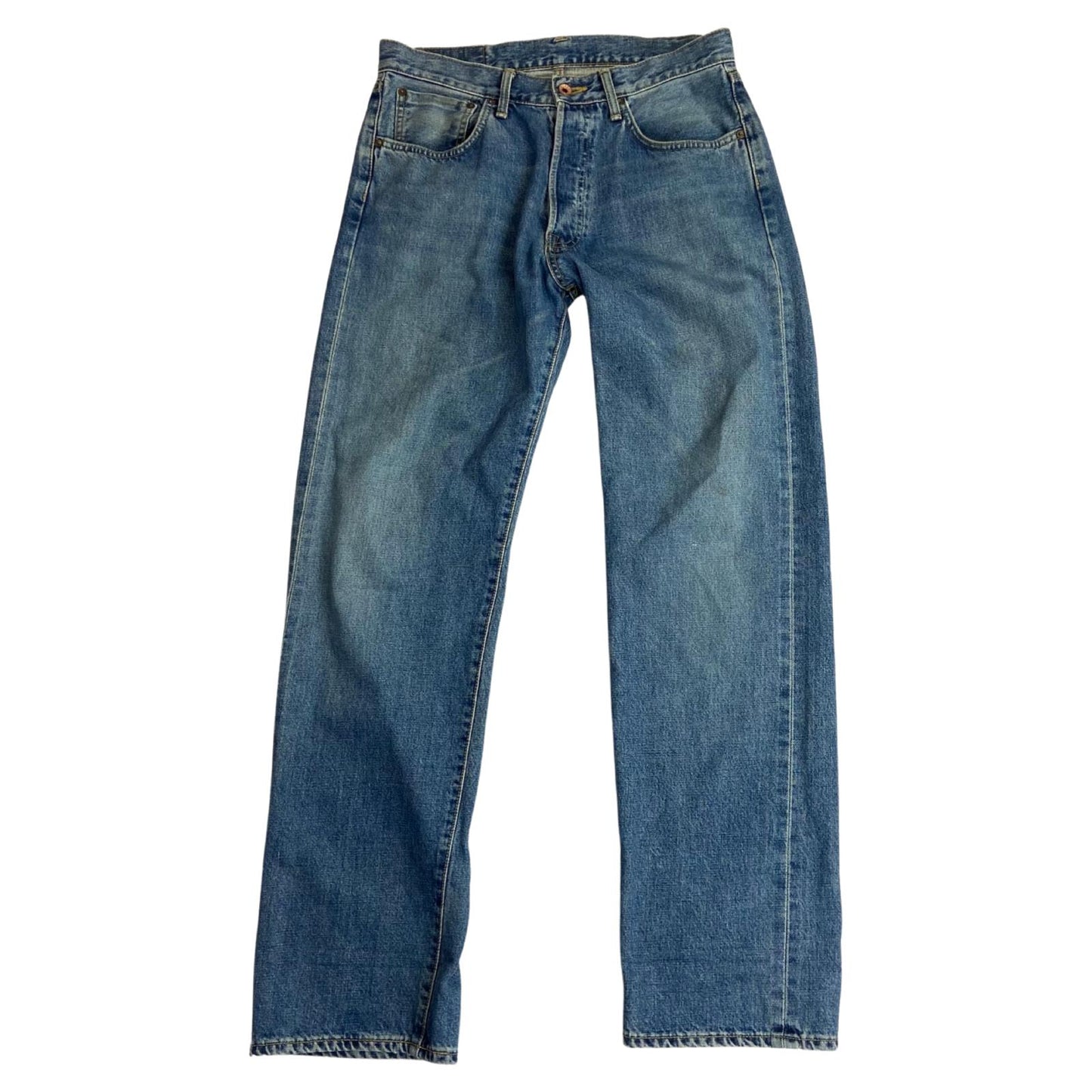EDWIN 505X JAPANESE RED SELVEDGE RAW DENIM JEANS STRAIGHT ROCKABILLY 33W 34L