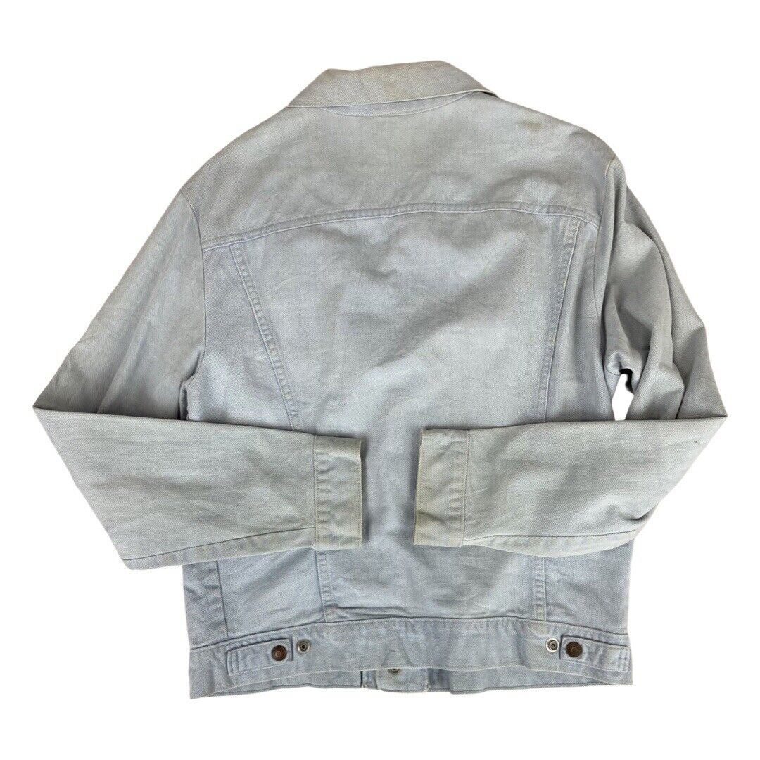 VTG 70s SKY BLUE LEVIS WHITE TAB TYPE 3 TRUCKER JACKET LIGHT DENIM MOD 40” M