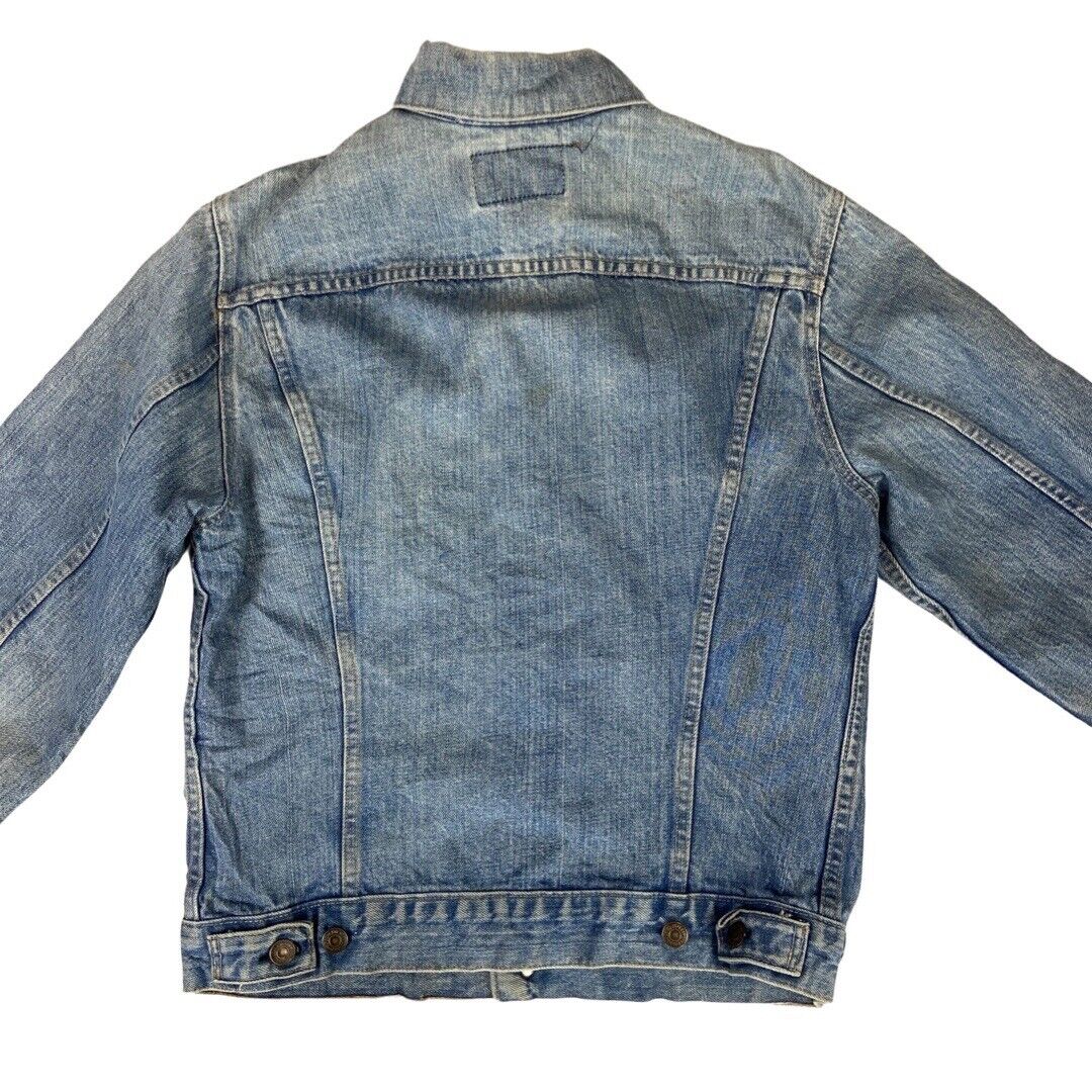 VTG 80s USA MADE LEVIS 70505 0213 TYPE 3 TRUCKER DENIM JACKET MOD SKINS 36” S