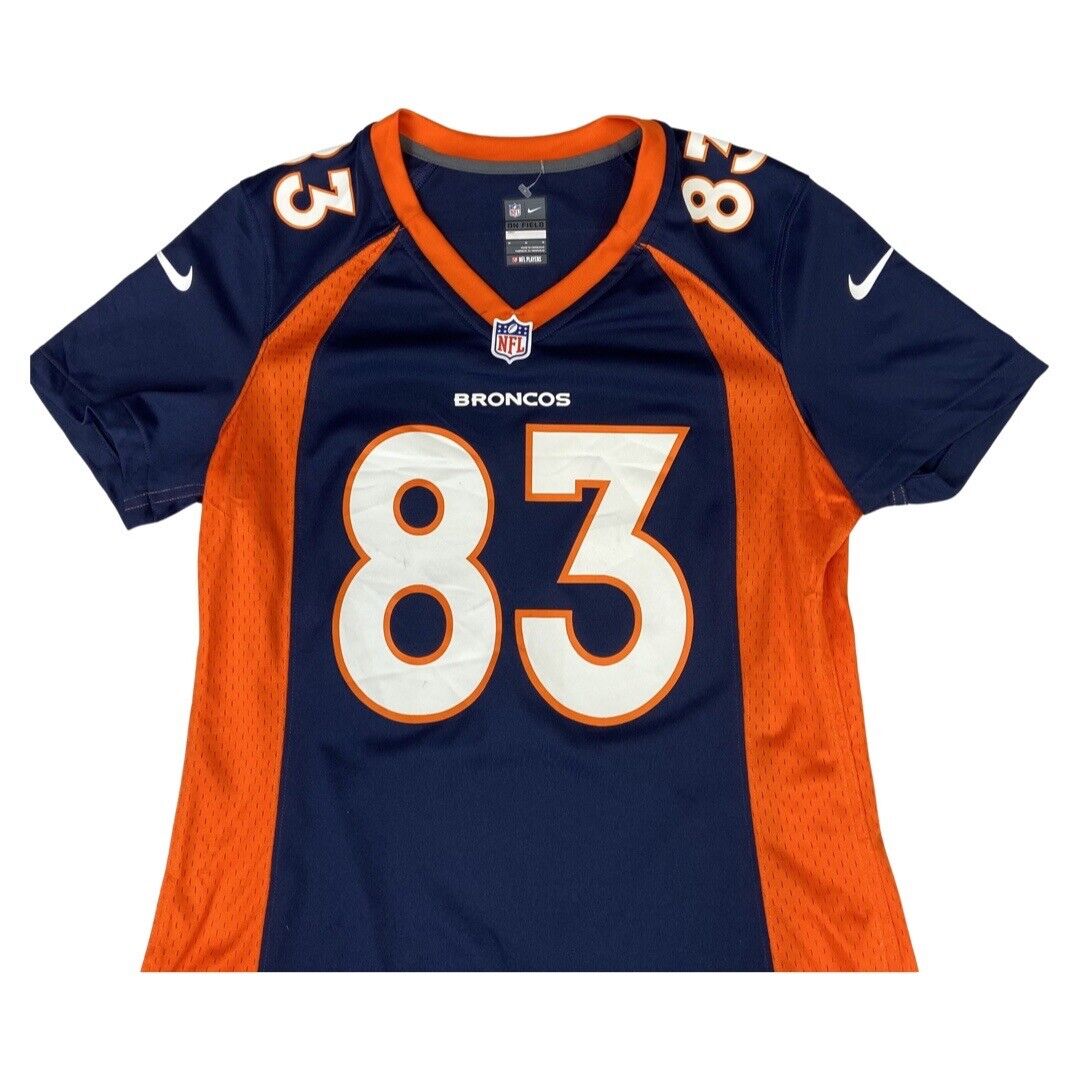 Nike Navy & Orange Denver Broncos NFL WELKER #83 Jersey Medium