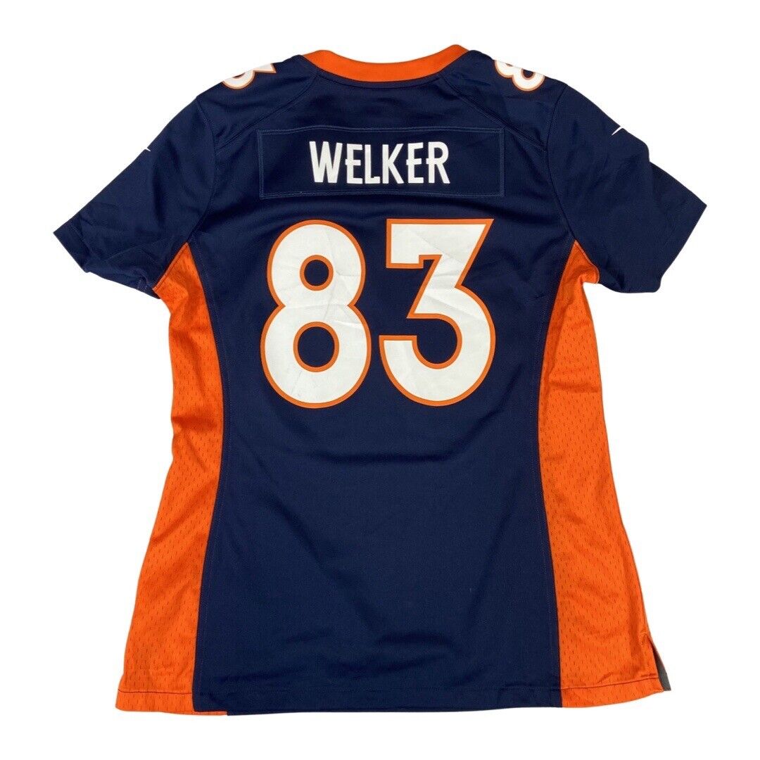 Nike Navy & Orange Denver Broncos NFL WELKER #83 Jersey Medium