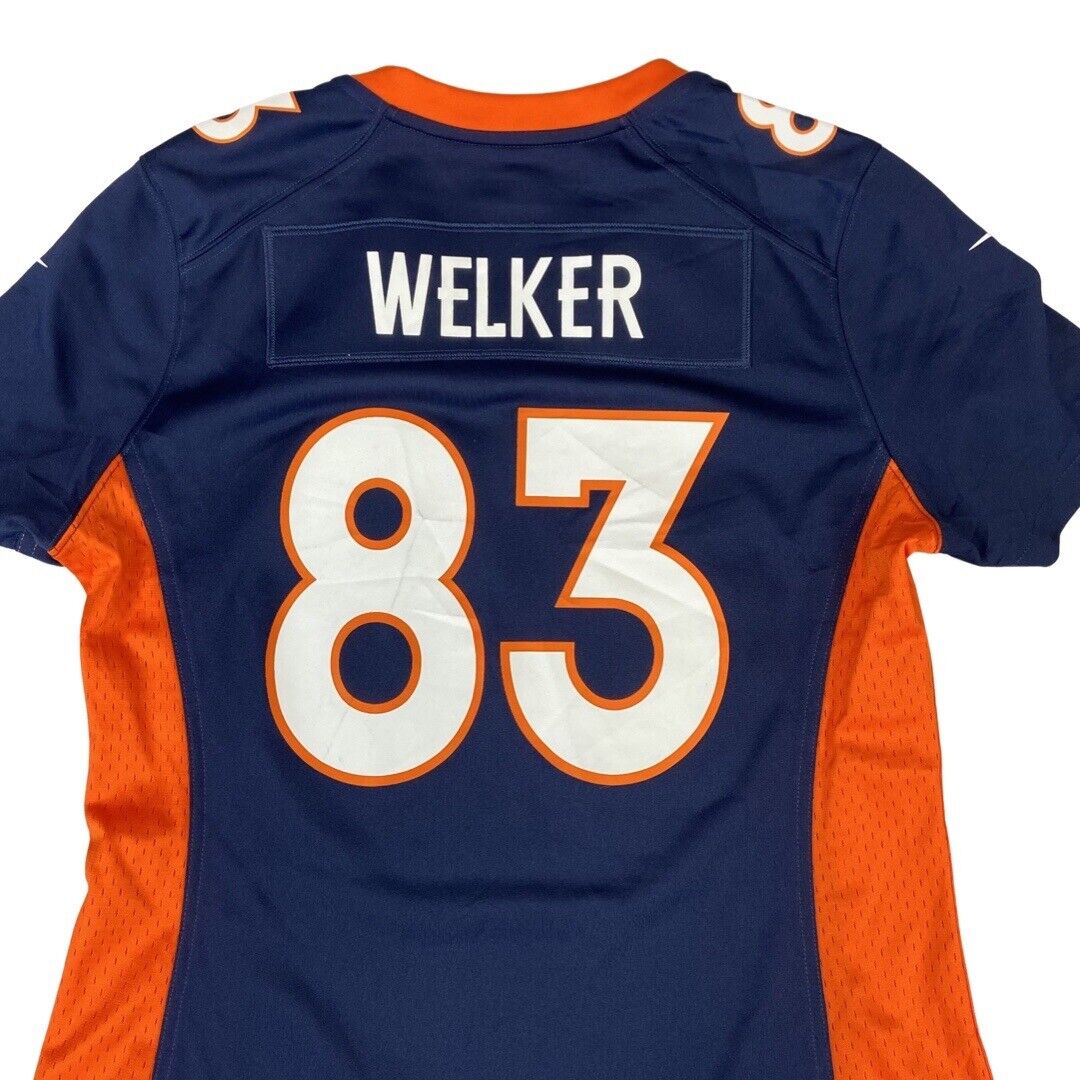 Nike Navy & Orange Denver Broncos NFL WELKER #83 Jersey Medium