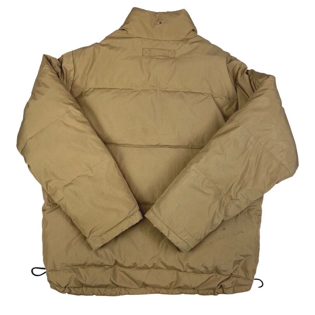 Vintage 90s Brown Tommy Hilfiger Puffa Coat XXL
