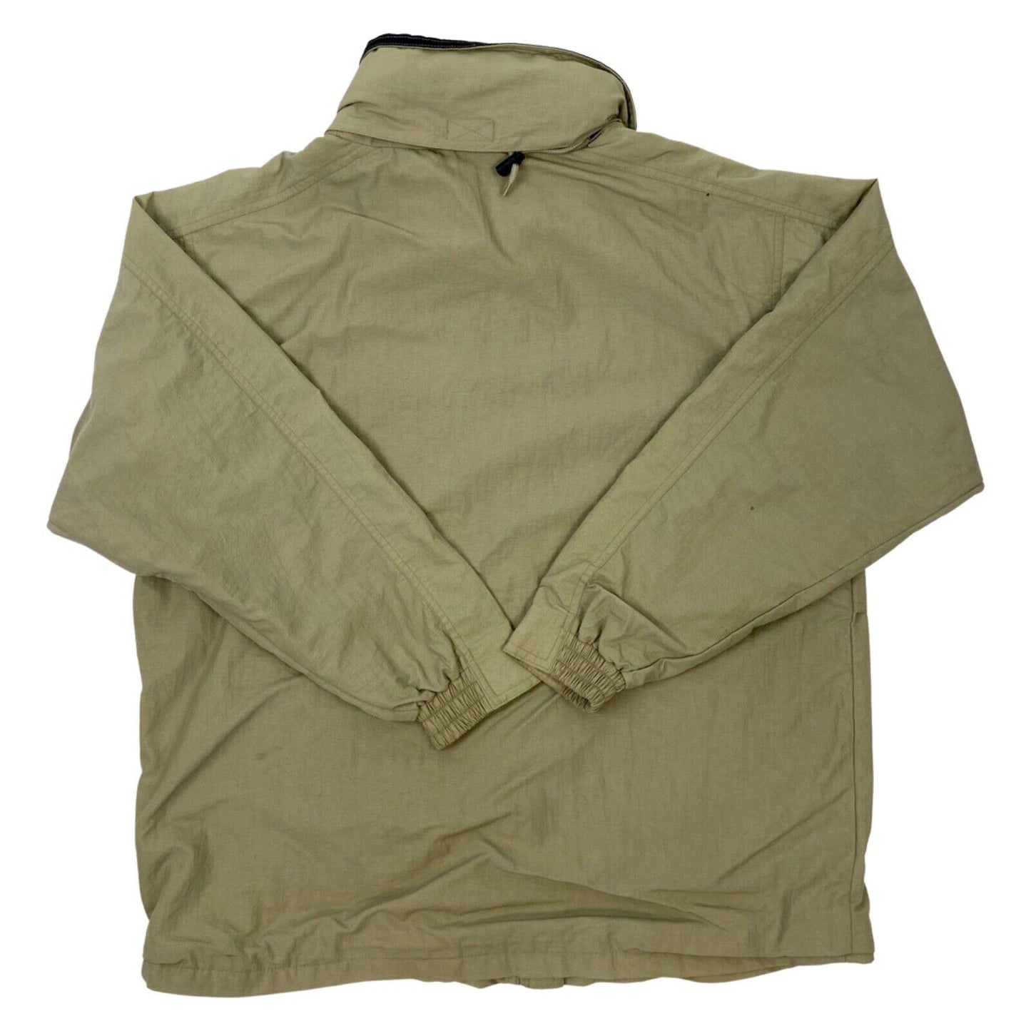 Vintage 90s Beige Kappa Zip Down Embroidered Coat XL