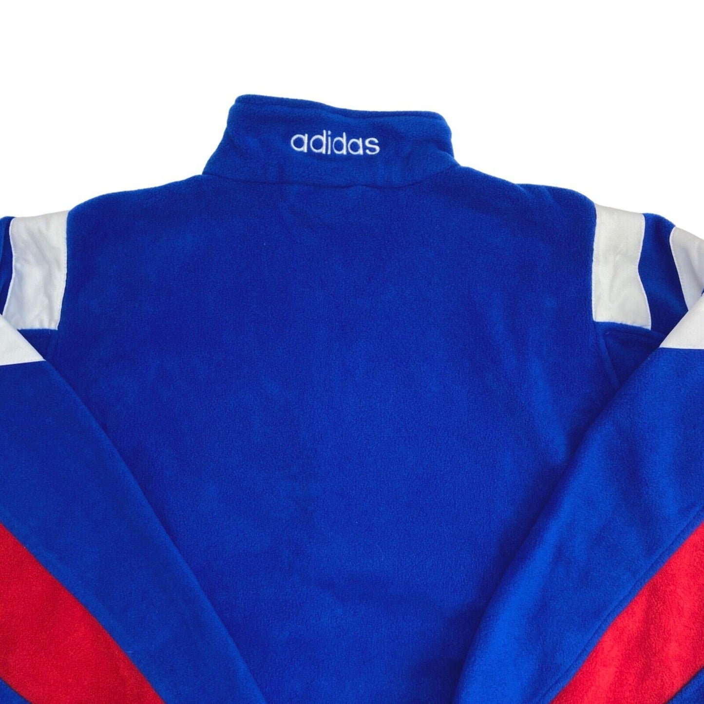 Vintage 1990s Blue Red Bayern Munich Adidas Football Fleece XXL