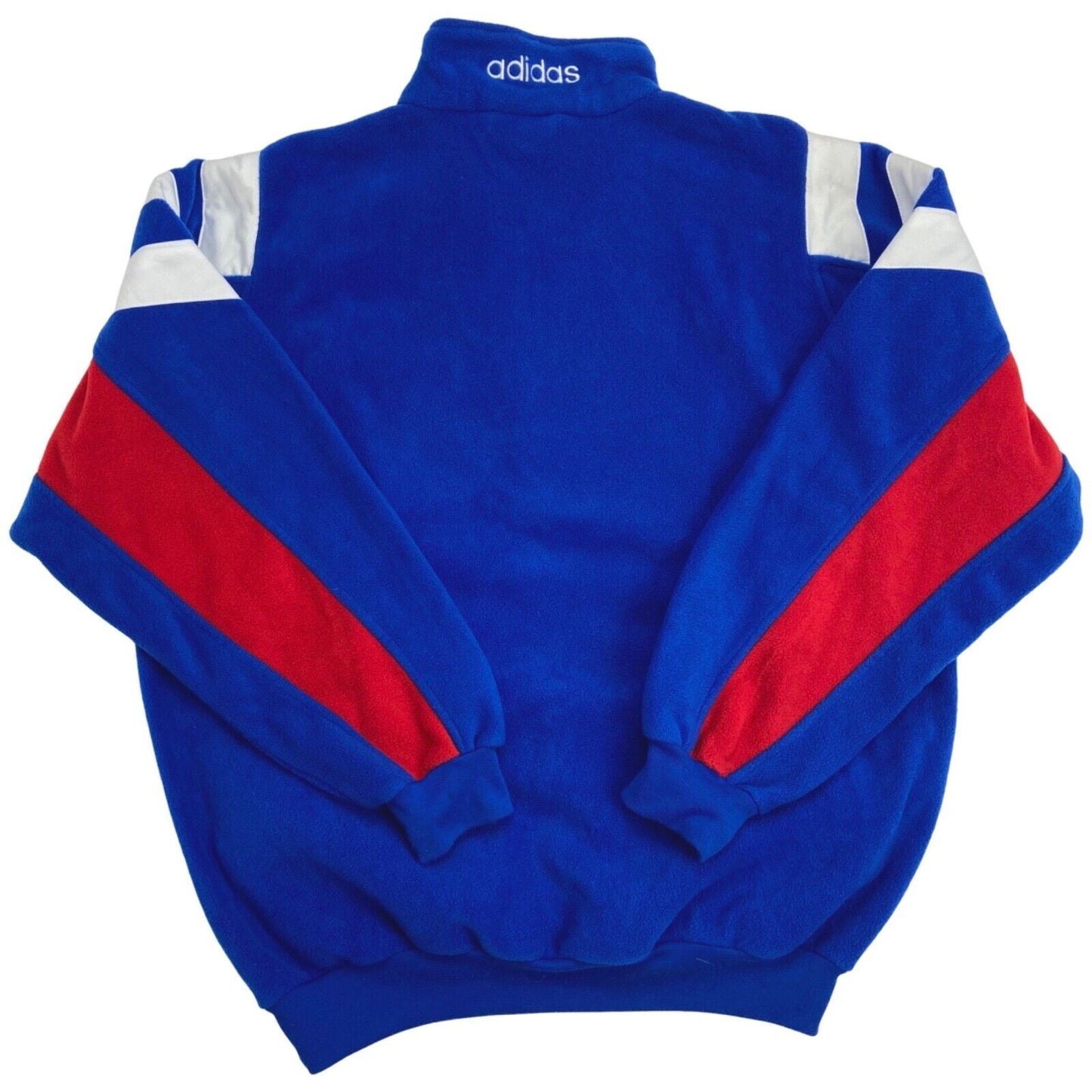 Vintage 1990s Blue Red Bayern Munich Adidas Football Fleece XXL